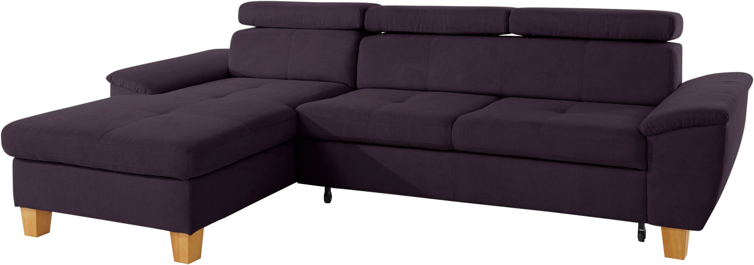 exxpo - sofa fashion Ecksofa »Enya, aufwendige Detailverarbeitung, hoher Sitzkomfort, bequem, L-Form«, inkl. Kopfteilverstellung, wahlweise mit Bettfunktion und Bettkasten