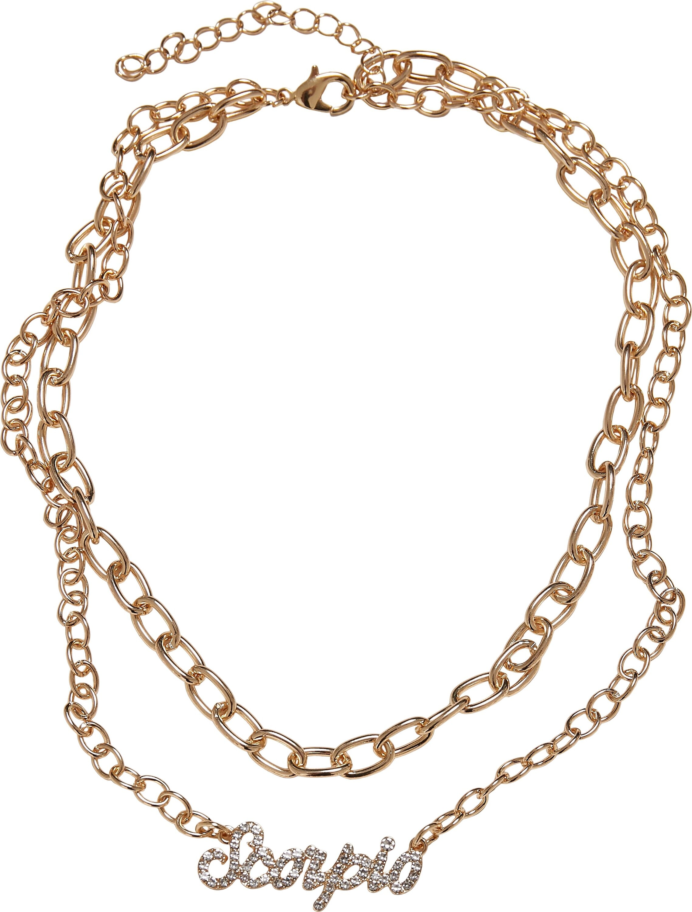 URBAN CLASSICS Edelstahlkette »Accessoires Diamond | Zodiac Golden Necklace« BAUR bestellen online