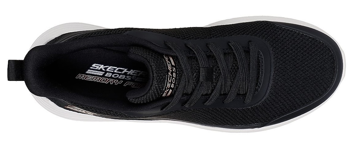 Skechers Sneaker »BOBS SQUAD WAVES-STILL WADING«, Trainingsschuh, Freizeitschuh mit Strech-Schnürsenkeln zum Schlupfen