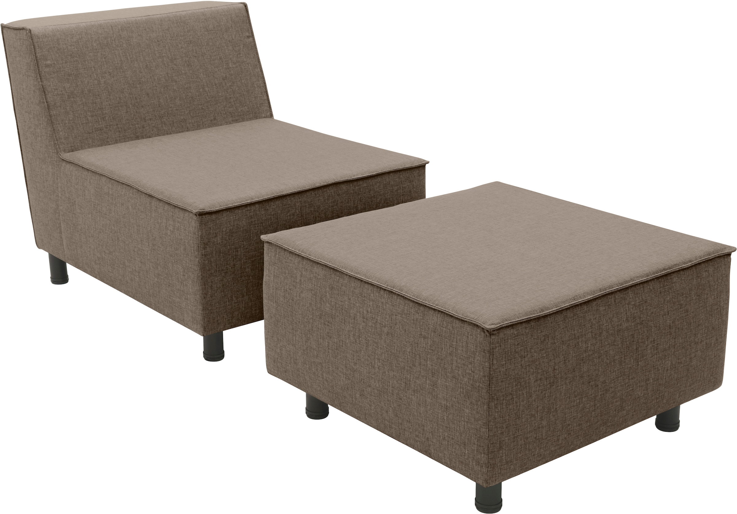 DOMO collection Sofaelement »Sonna, individuell zusammenstellbar« Einzelelemente für Terrasse, Garten und Balkon, speziell für Outdoor