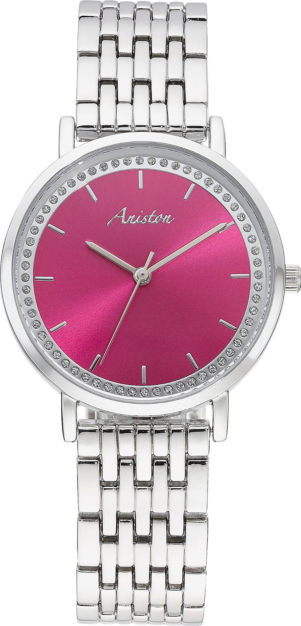 Aniston JEWELRY & WATCHES Quarzuhr, (Set, 2 tlg., mit Wechselband), Armbanduhr, Damenuhr, analog, neue Kollektion