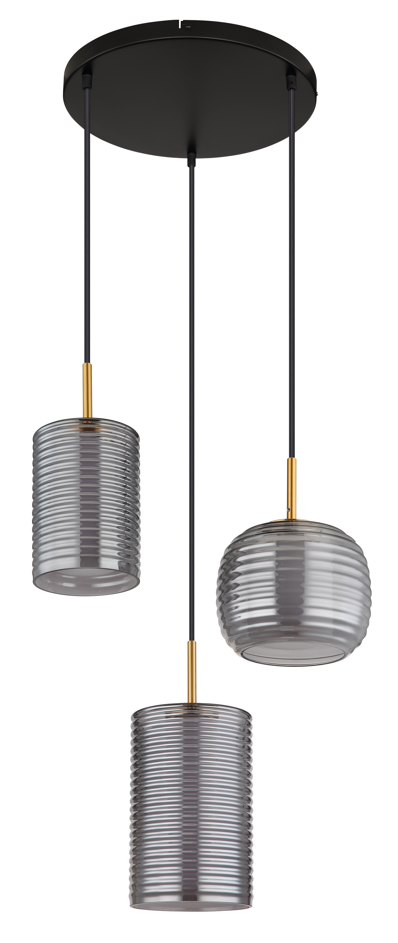 GLOBO LIGHTING LED Pendelleuchte »LAMPIGNA«, Leuchtmittel LED-Modul | LED fest integriert, Hängelampe/Hängeleuchte/Wohnzimmer/Esstisch/rauchfarben