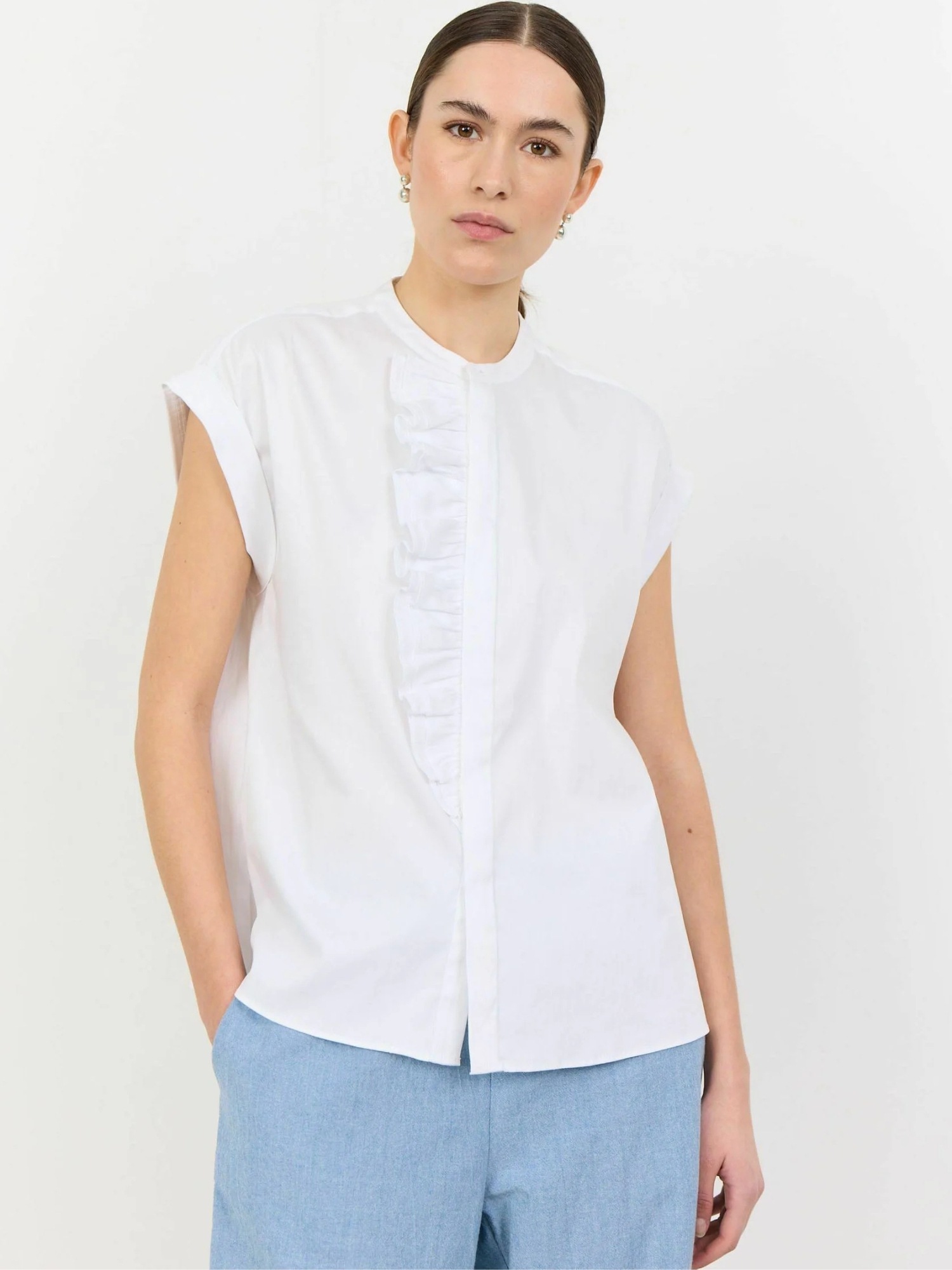 Levete Room Langarmhemd »Levete Room Shirt LR-ISLA SOLID 122«