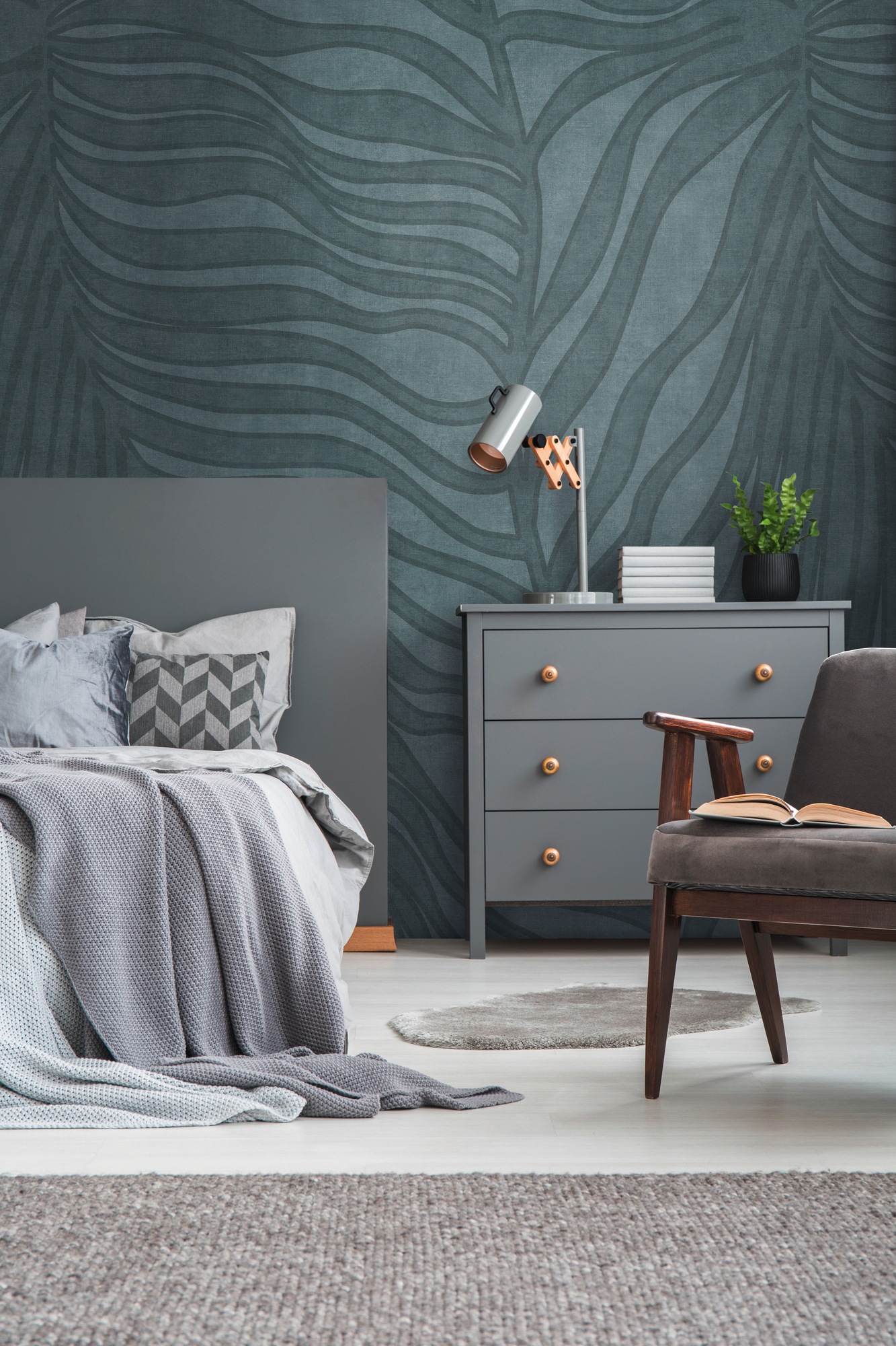 s.Oliver Vliestapete »Dschungel-Tapete - Vliestapete Palmenblatt« matt strukturiert moderne Natur-Design Wandtapete Schlafzimmer Küche Wohnzimmer