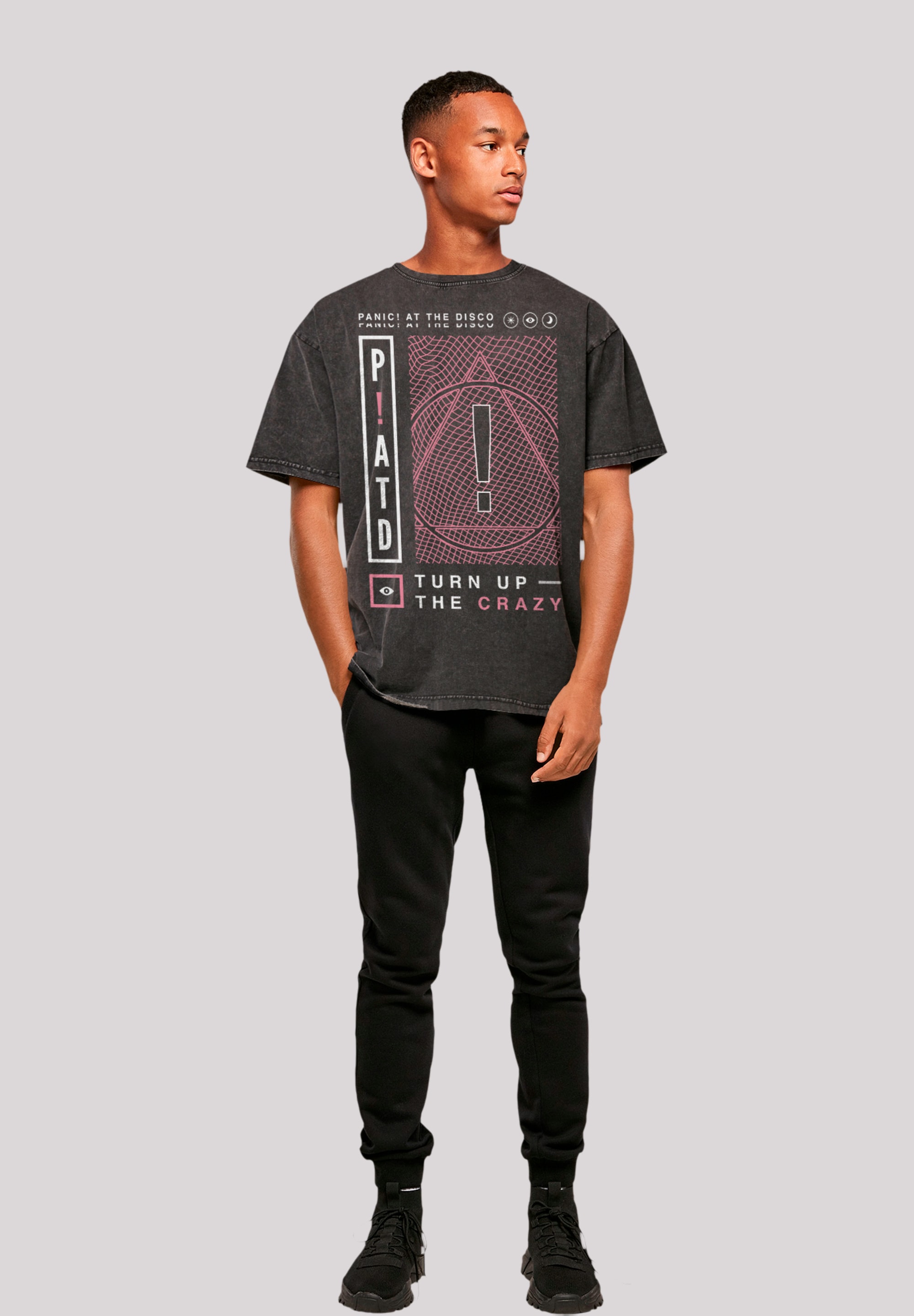 F4NT4STIC T-Shirt »Panic At The Disco Turn Up The Crazy«, Premium Qualität