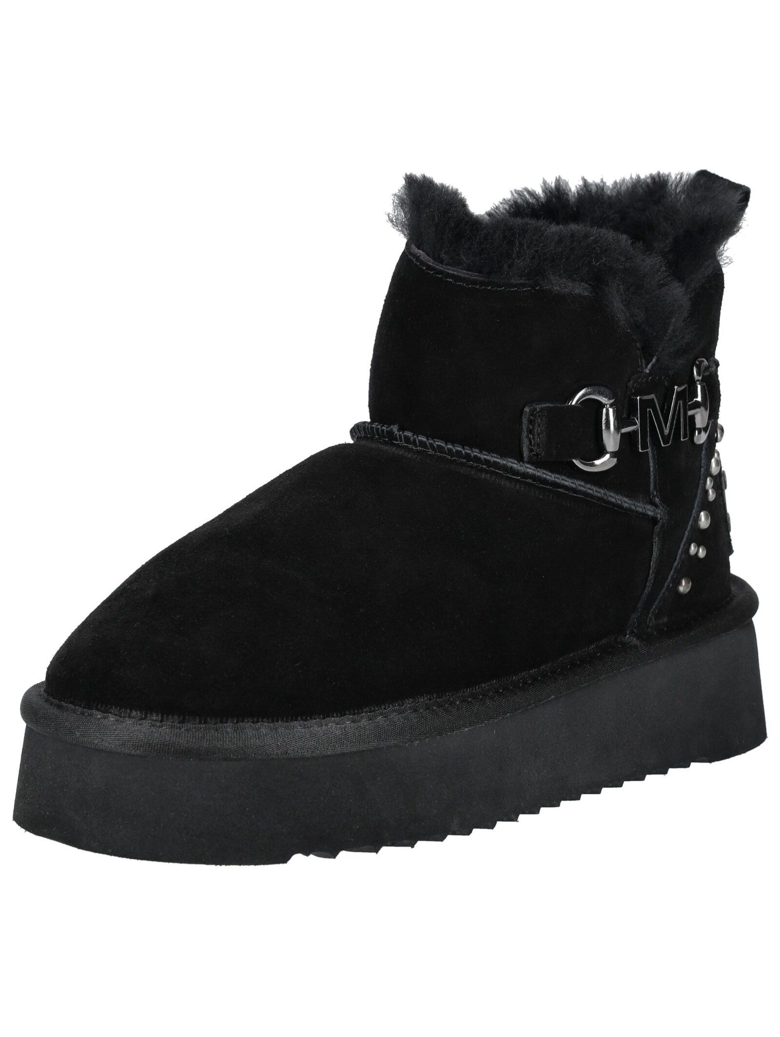Mustang Shoes Plateaustiefelette "Mustang Shoes Stiefelette Veloursleder" günstig online kaufen