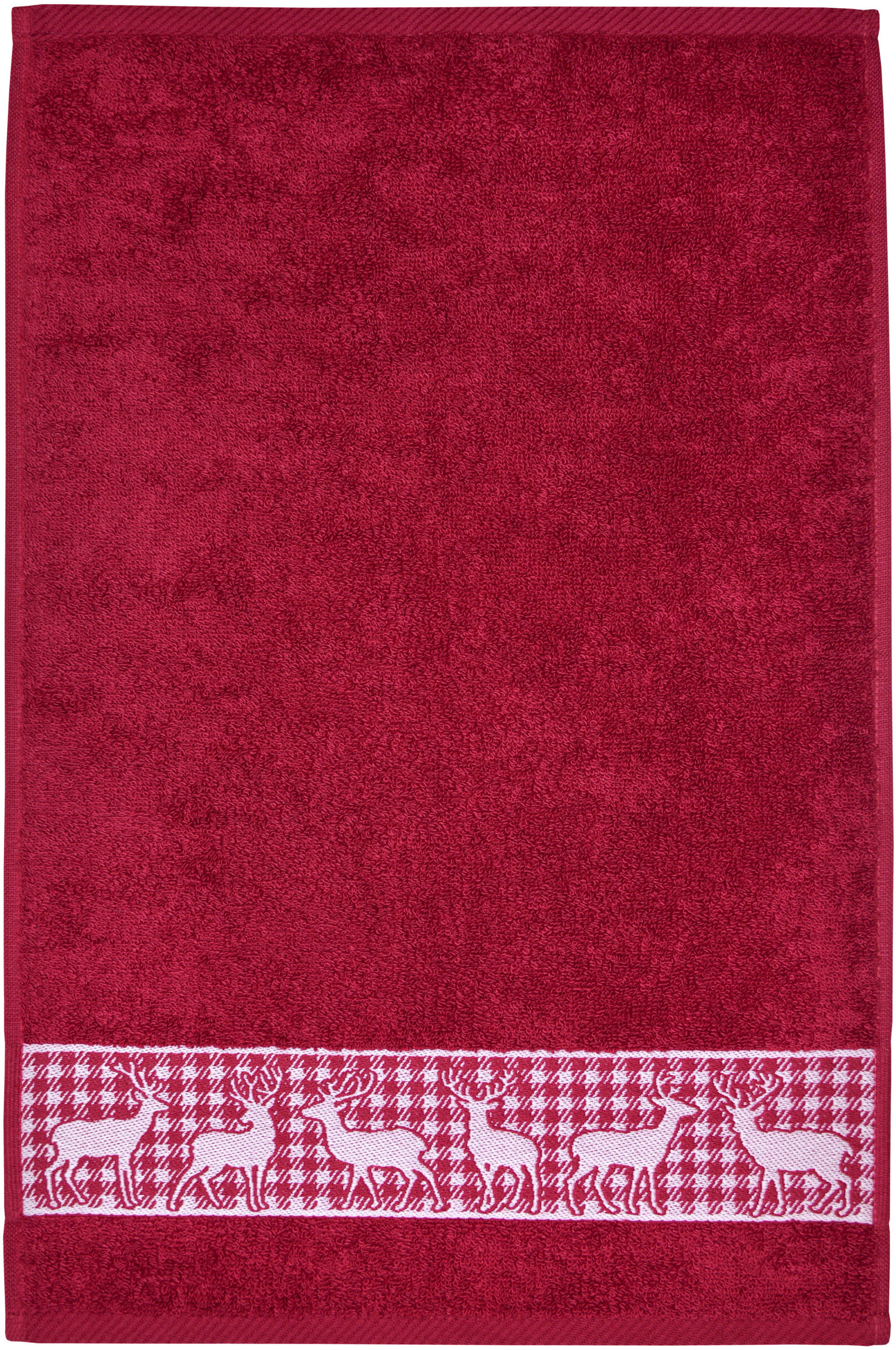 Thumbnail - Dyckhoff Gästehandtücher "Hirschparade" Made in Germany (6 Gästetücher)