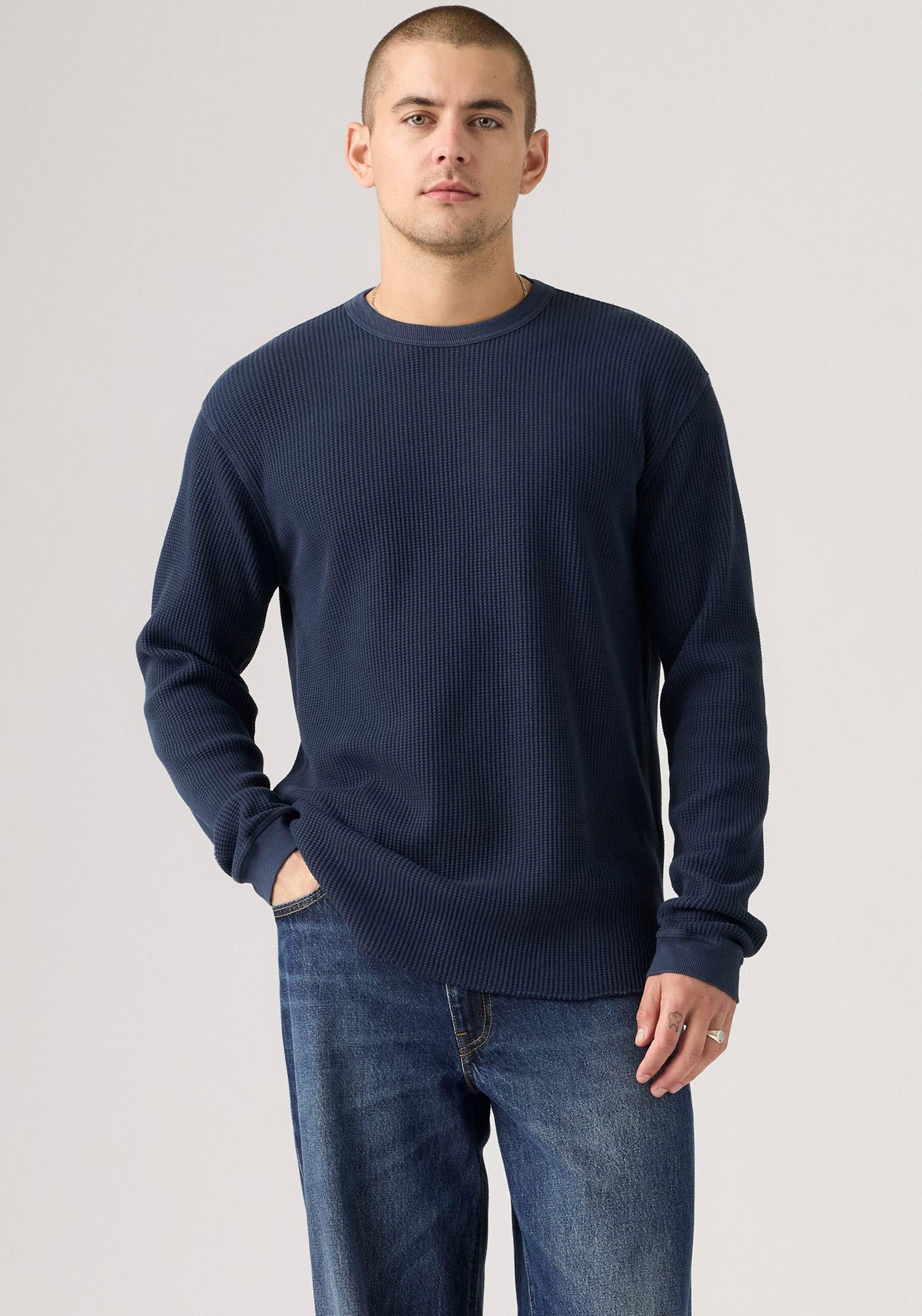 Levis Langarmshirt Waffelstruktur günstig online kaufen
