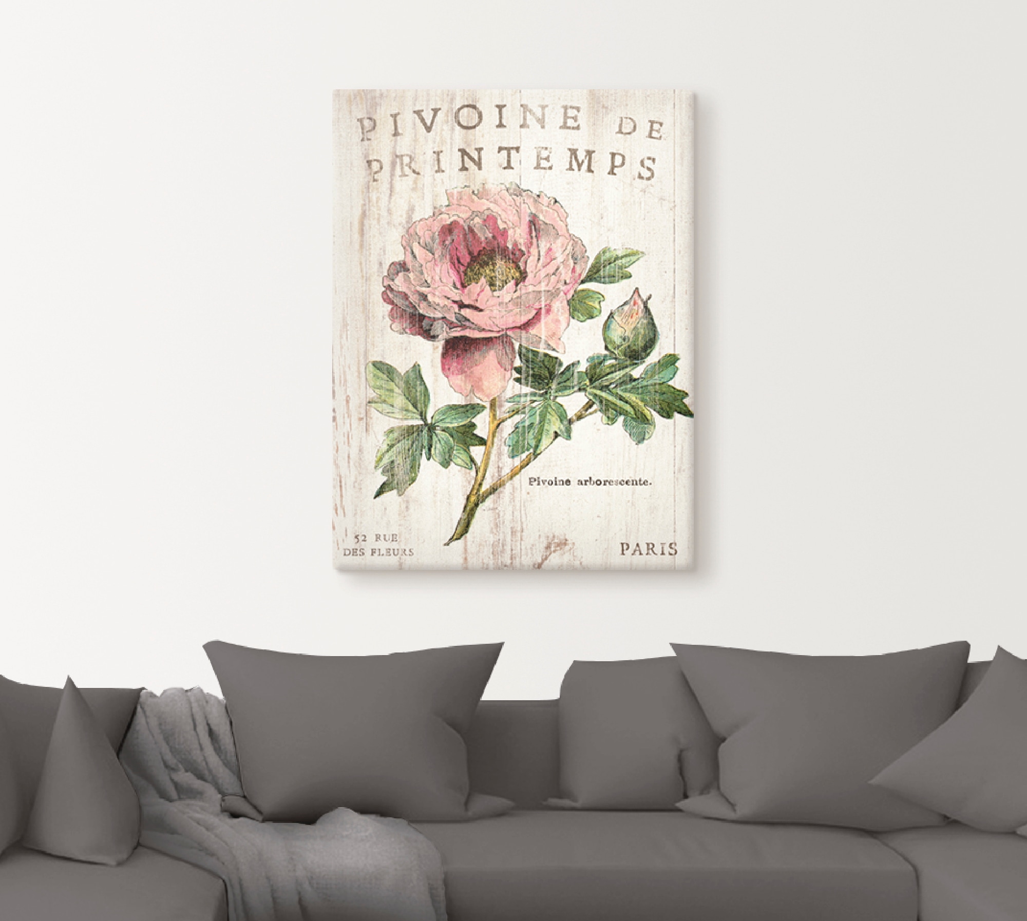 Artland Wandbild »Pfingstrose«, Blumen, (1 St.), als Leinwandbild, Poster, Wandaufkleber in verschied. Größen