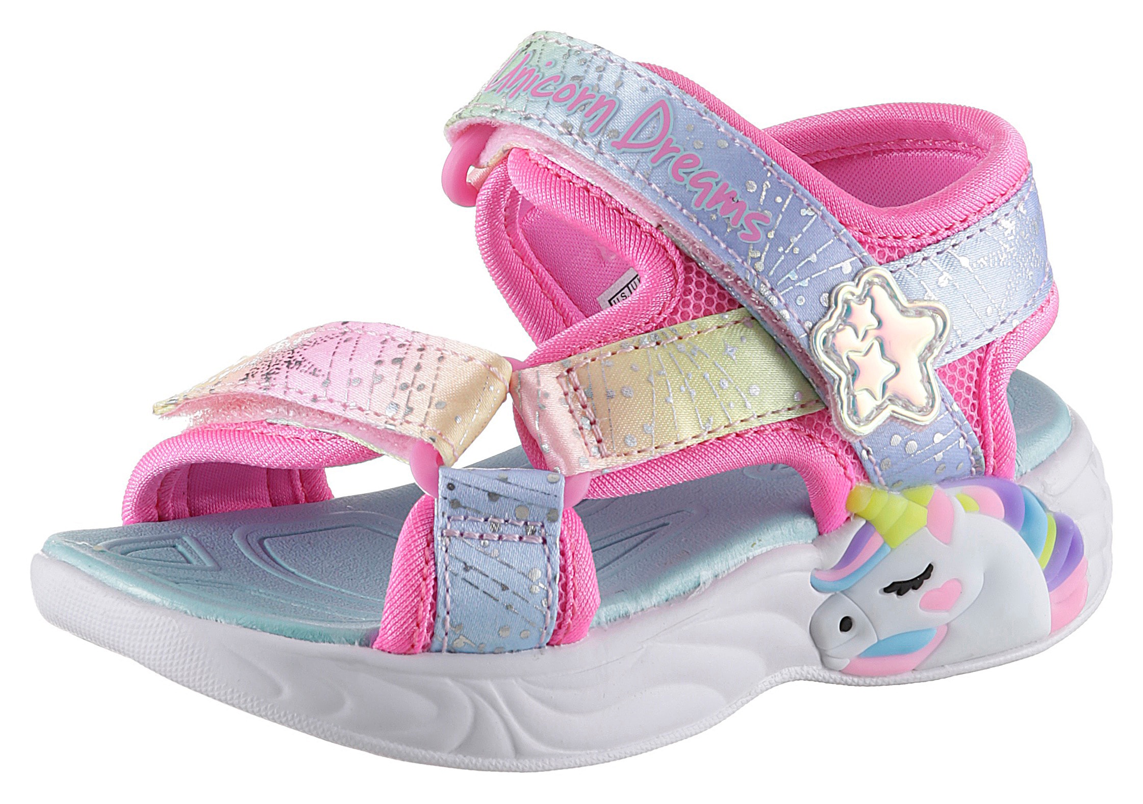 Skechers Kids Sandale "UNICORN DREAMS SANDAL MAJESTIC BLISS, Blinkschuh", leuchtet bei jedem Schritt