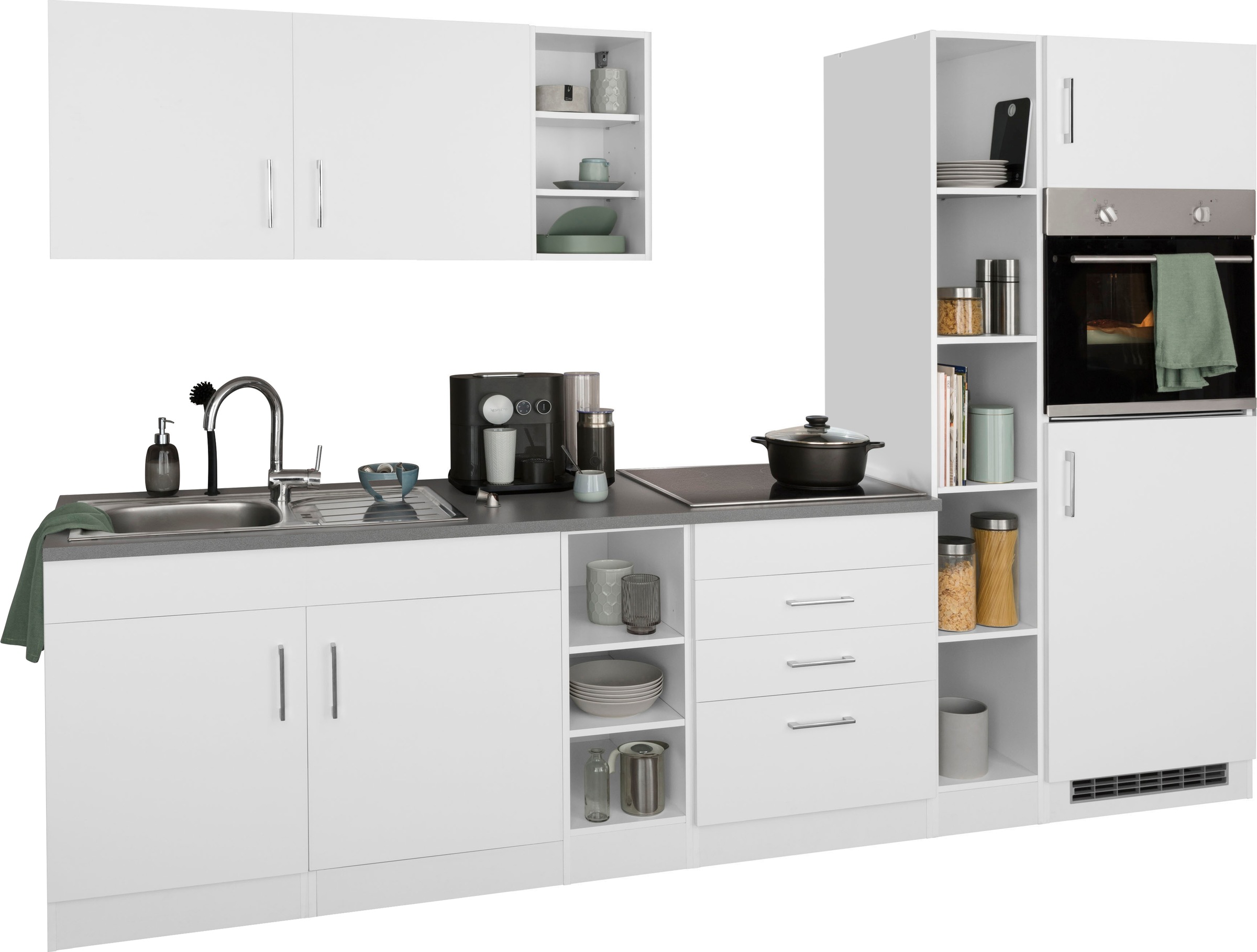 Thumbnail - KOCHSTATION Küchenzeile "KS-Paris – Küchen mit einzigartigen Fotomotiven auf den Fronten" Breite 280 cm, wahlweise mit E...