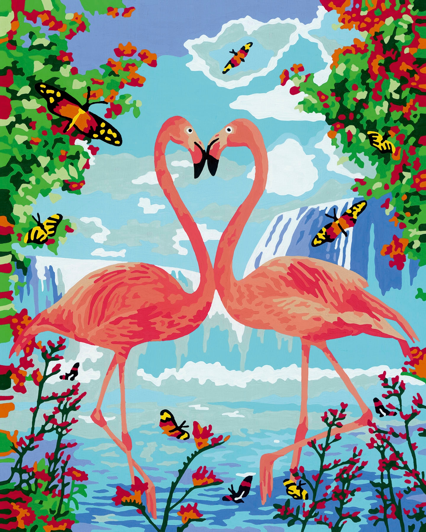 Ravensburger Malen nach Zahlen »CreArt, Flamingo Love«, Made in Europe