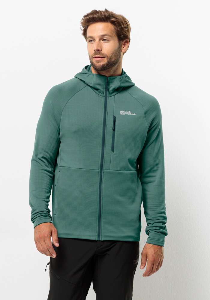 Jack Wolfskin Fleecejacke "KOLBENBERG HOODED FZ M", mit Kapuze günstig online kaufen