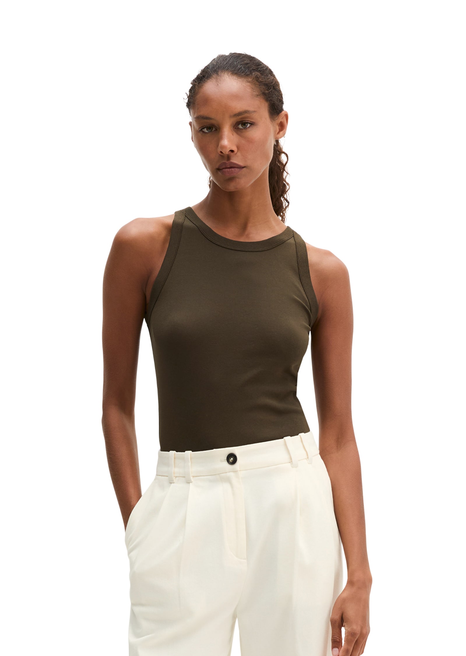 Marc OPolo T-Shirt "aus Organic-Cotton-Rib-Jersey"