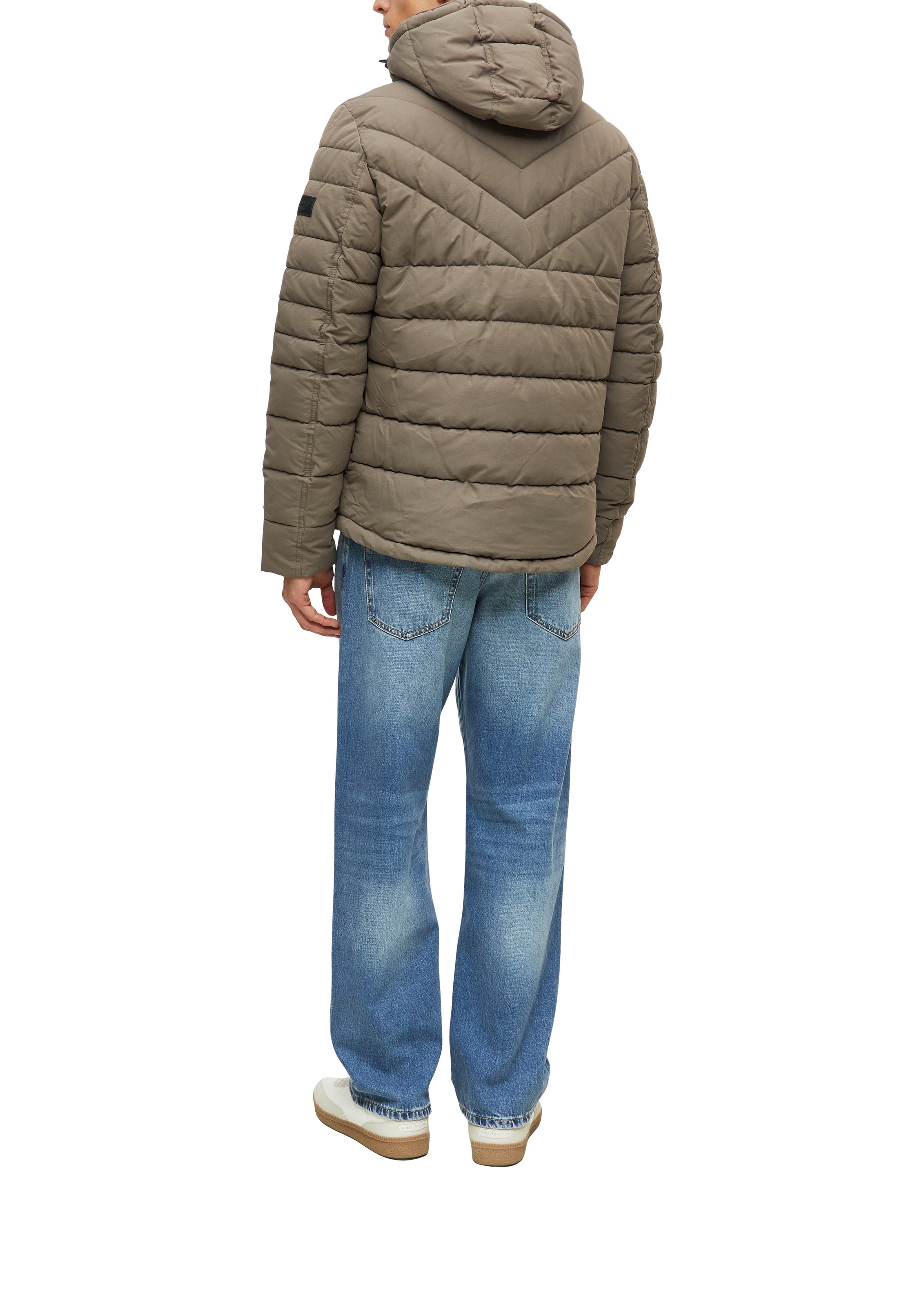 s.Oliver Steppjacke mit Kapuze mit Kapuze und Reißverschluss