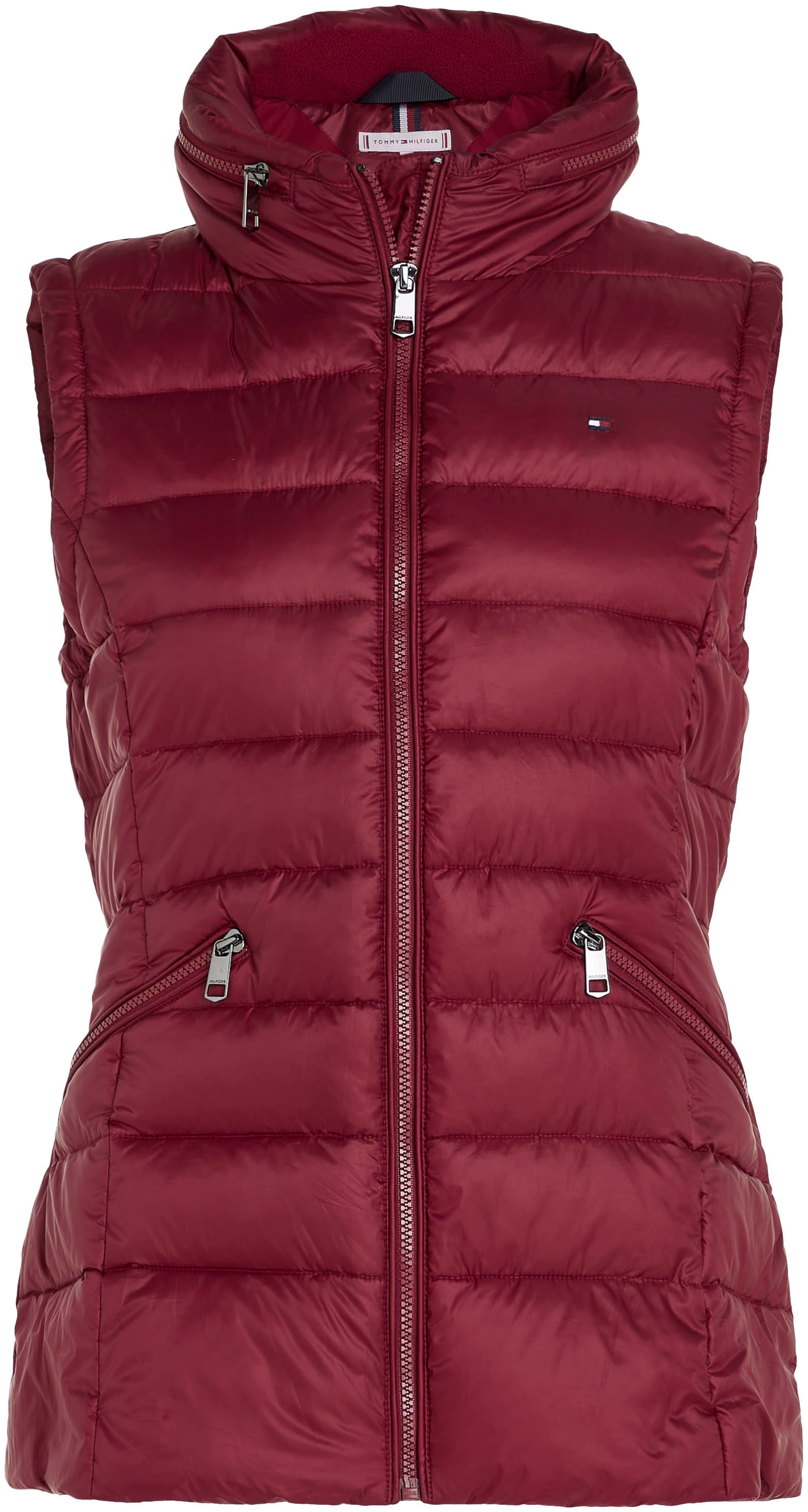 Steppweste »MW PADDED GLOBAL STRIPE VEST«, mit versteckter Kapuze im Stehkragen