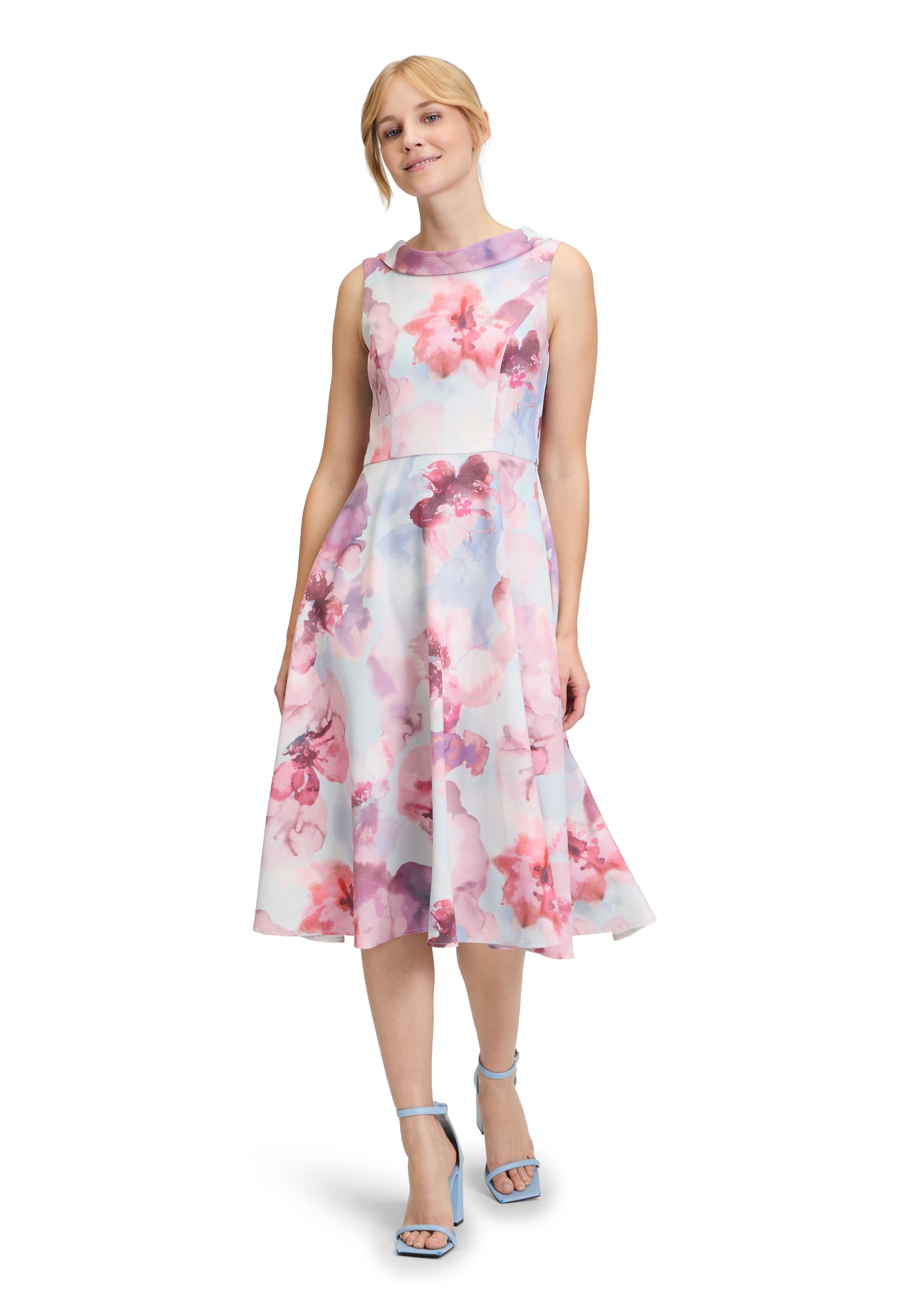Vera Mont Cocktailkleid "Damen mit Blumenprint" Nahttasche Druck günstig online kaufen
