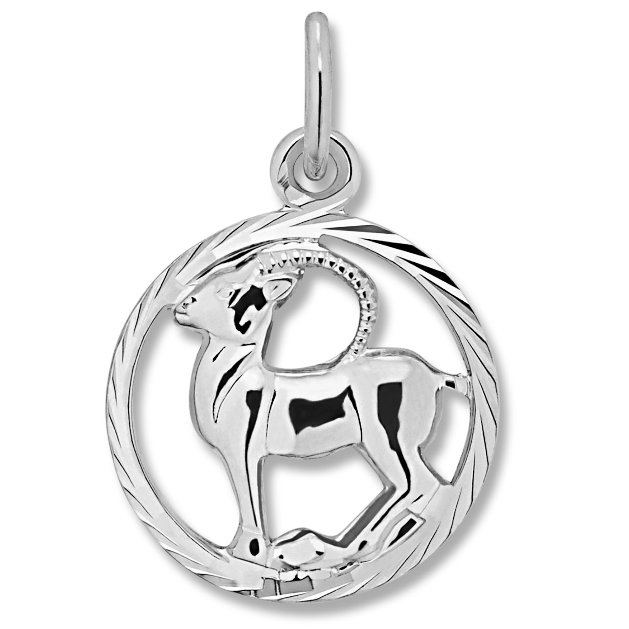 Sternzeichenanhänger ONE ELEMENT "Sternzeichen Anhänger aus 925 Silber", silber, Schmuckanhänger, Damen, Steinbock im Setmit Halskette, Steinbock, Silber 925 (Sterlingsilber), Sinnbild Ihrer Persönlichkeit – eine schöne Idee zum Verschenken