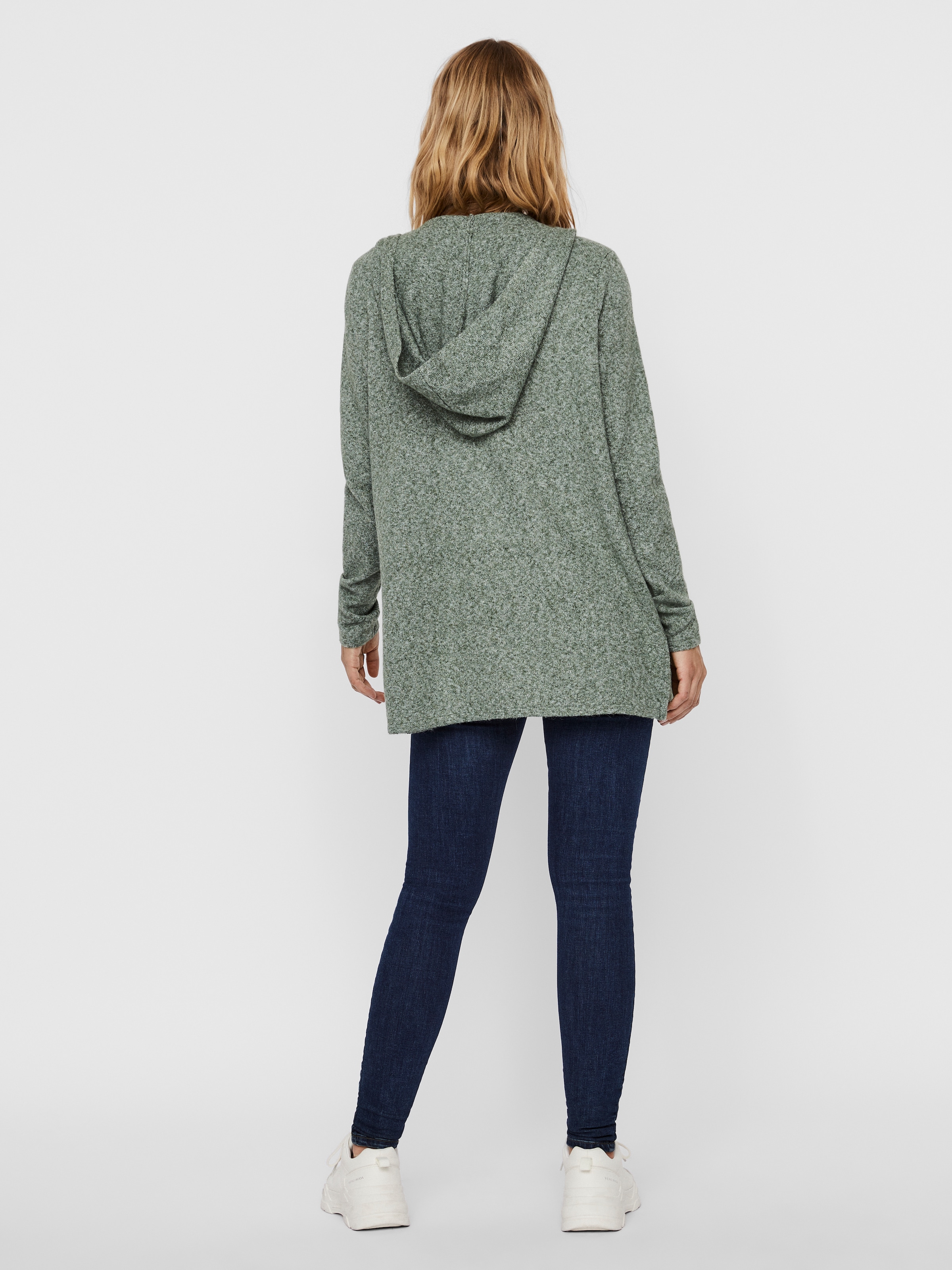 Vero Moda Strickjacke »VMDOFFY LS OPEN HOOD CARDIGAN GA NOOS« Materialmix, regular fit