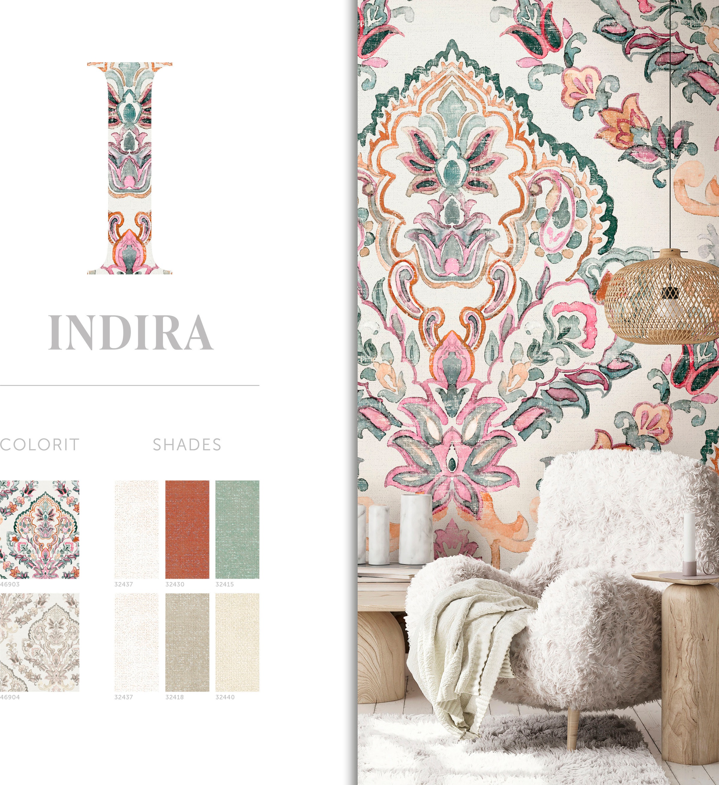 Marburg »Indira« matt glatt moderne Tapete für Wohnzimmer Schlafzimmer Küche