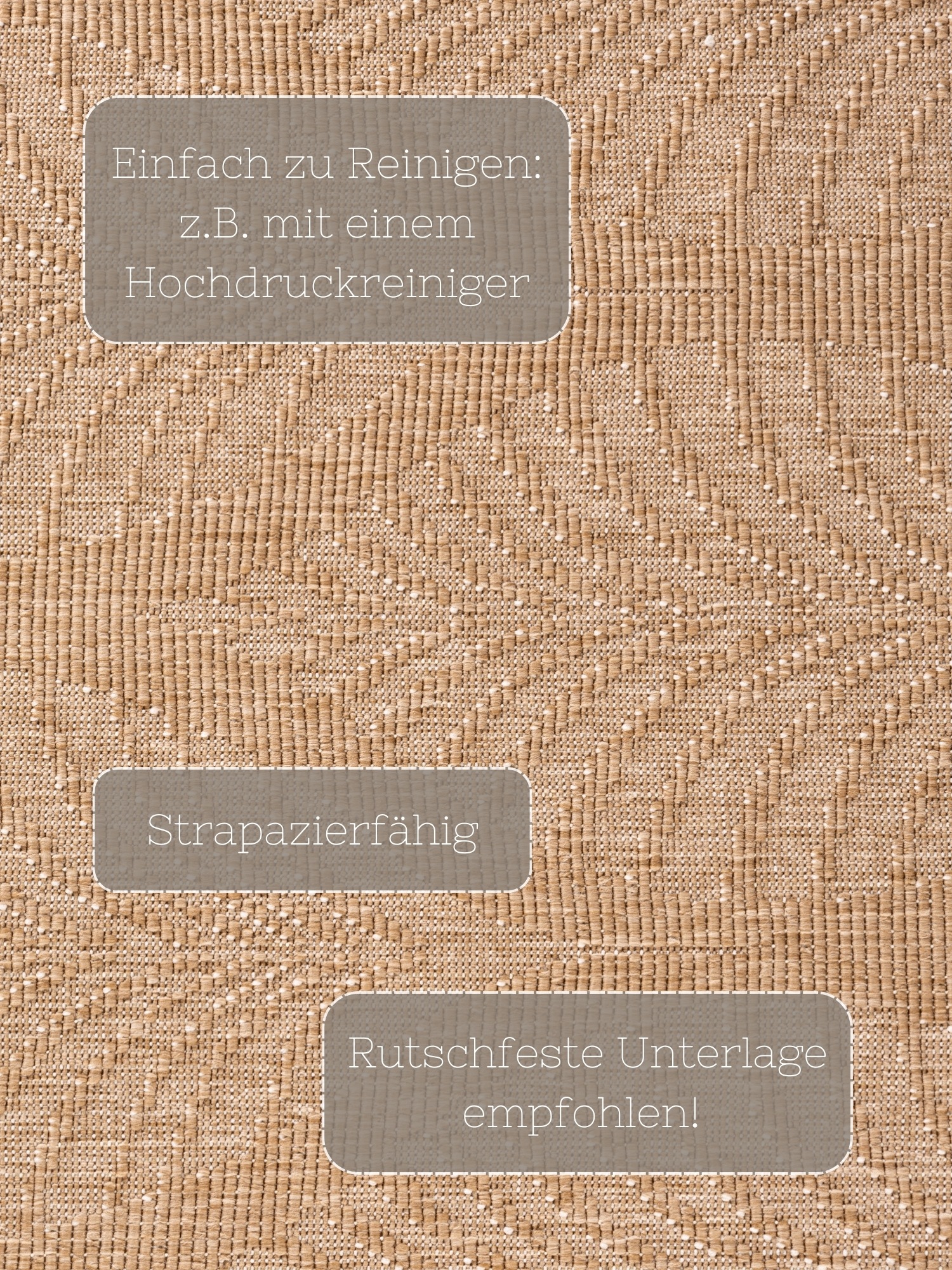 Hanse Home Liora Reversible Rug White/Jute 160x230cm 3