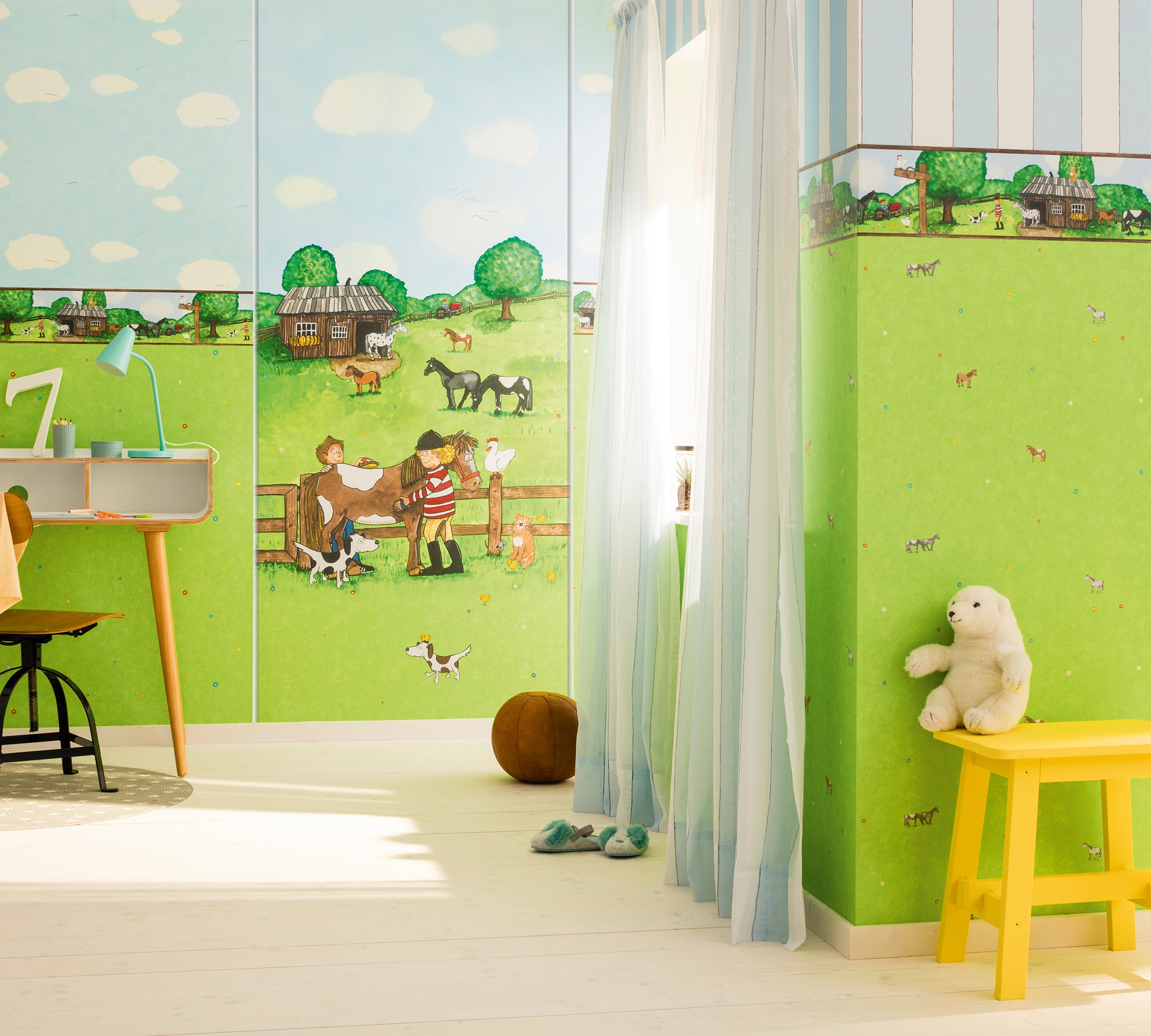 Marburg Vliestapete »Grün«, Comic, moderne Tapete für Wohnzimmer Schlafzimmer Küche