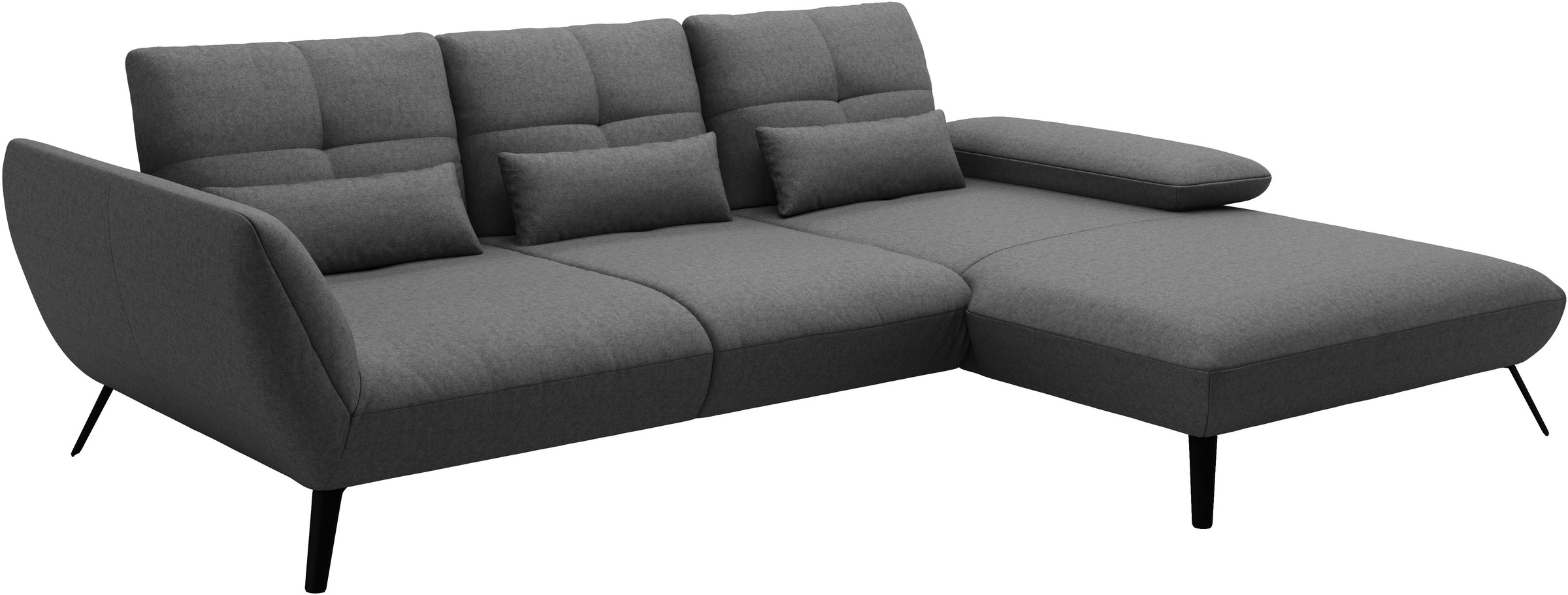 Places of Style Ecksofa »Mikado L-Form«, inkl. Sitztiefenverstellung und Armteilverstellung