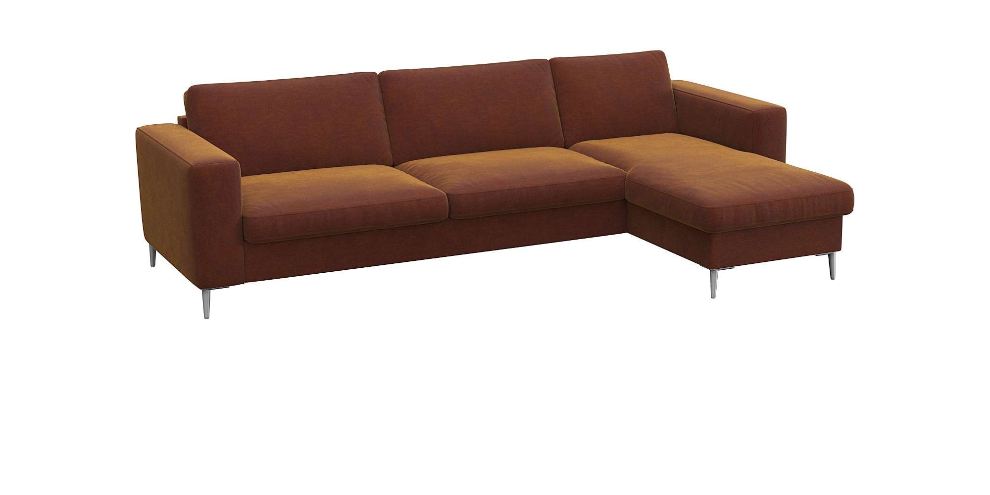 FLEXLUX Ecksofa "Fiore, super Sitzkomfort durch Kaltschaum im Sitz, L-Form" günstig online kaufen