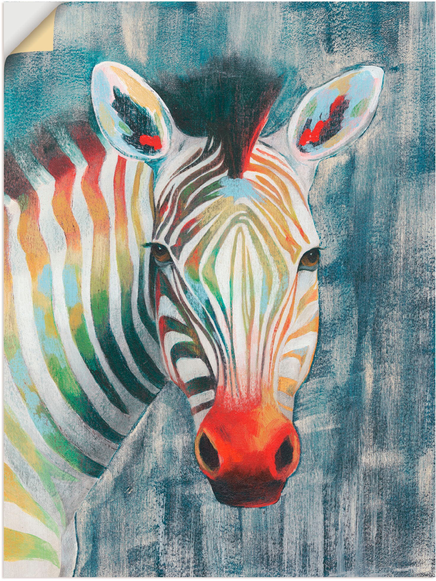 Artland Wandbild "Prisma Zebra I", Wildtiere, (1 St.), als Alubild, Outdoor günstig online kaufen