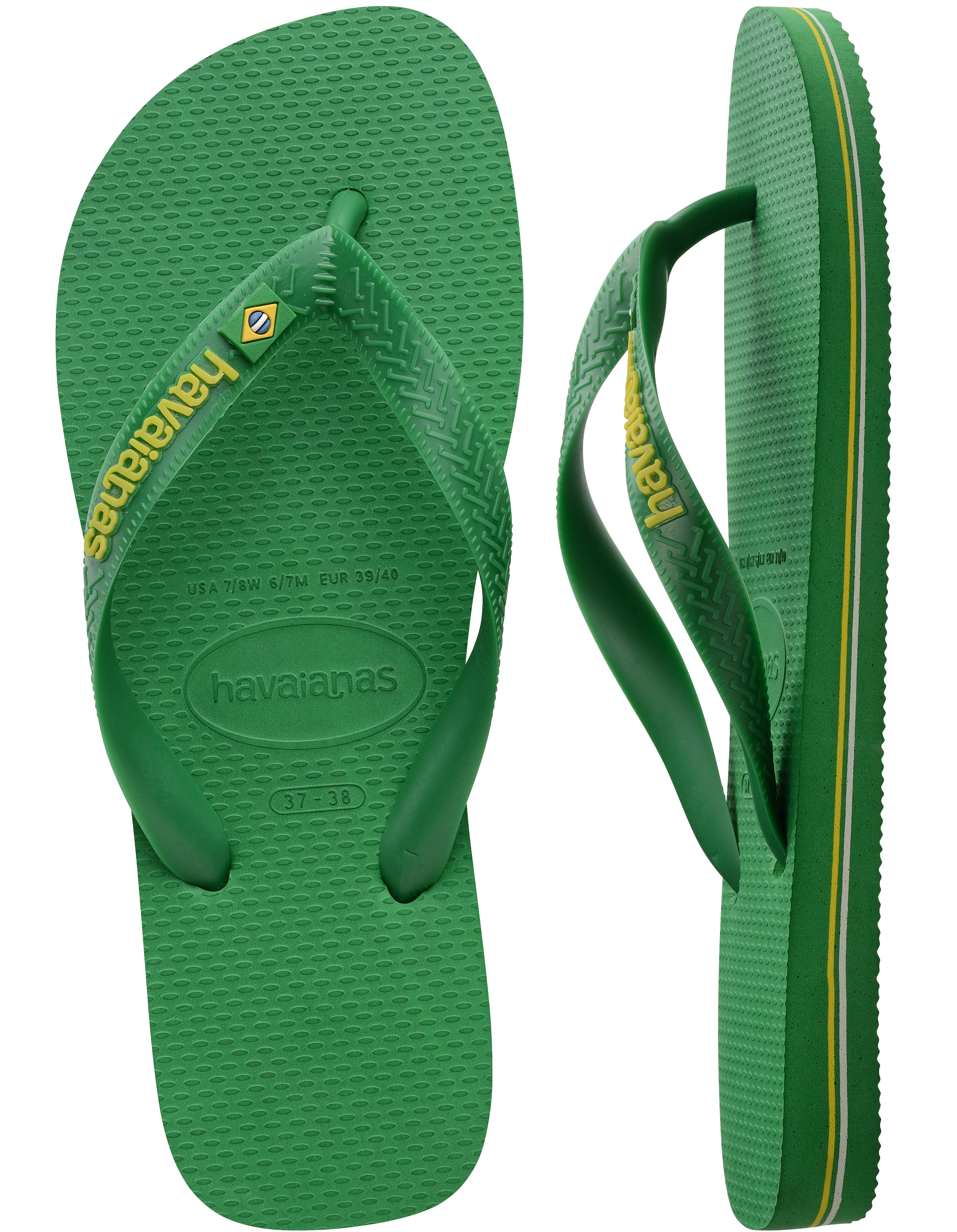 Havaianas Zehentrenner »BRASIL LOGO NEON«, Sommerschuh, Schlappen, Poolsildes mit Brasil Detail