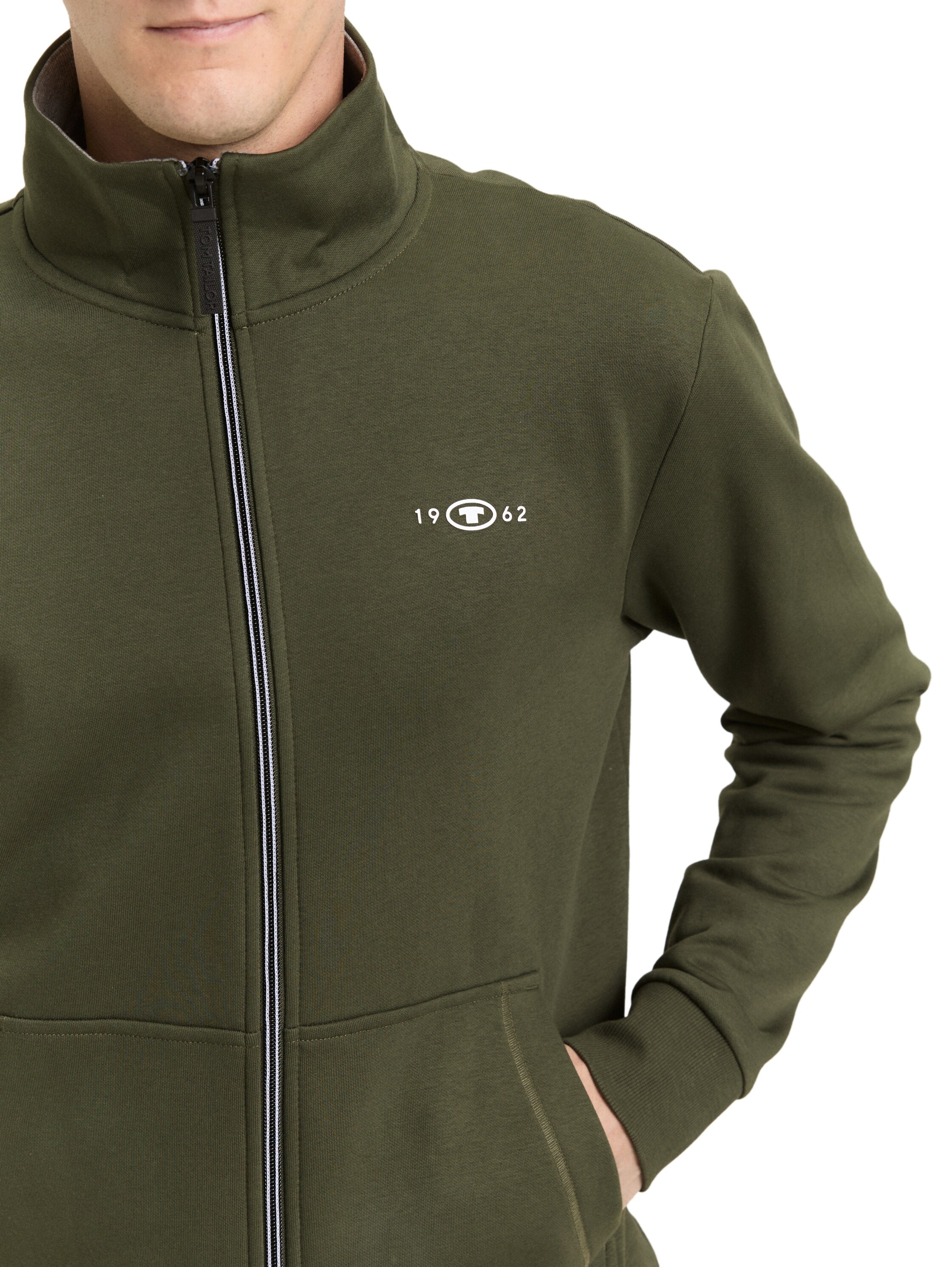 Thumbnail - TOM TAILOR Sweatjacke mit Logo Stickerei