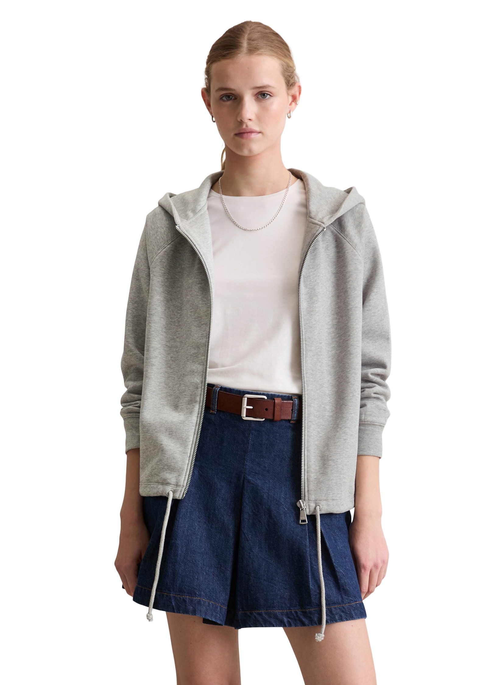 Marc OPolo DENIM Sweatjacke "aus softem Bio-Baumwolle-Mix" günstig online kaufen