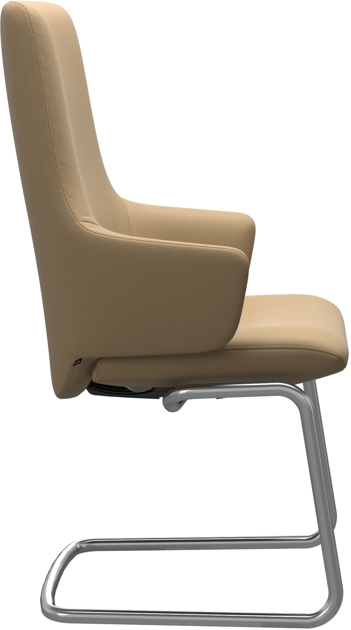 Stressless® Polsterstuhl »Laurel«, Leder PALOMA, High Back mit Armlehne, Größe L, mit Beinen aus Stahl in Chrom matt