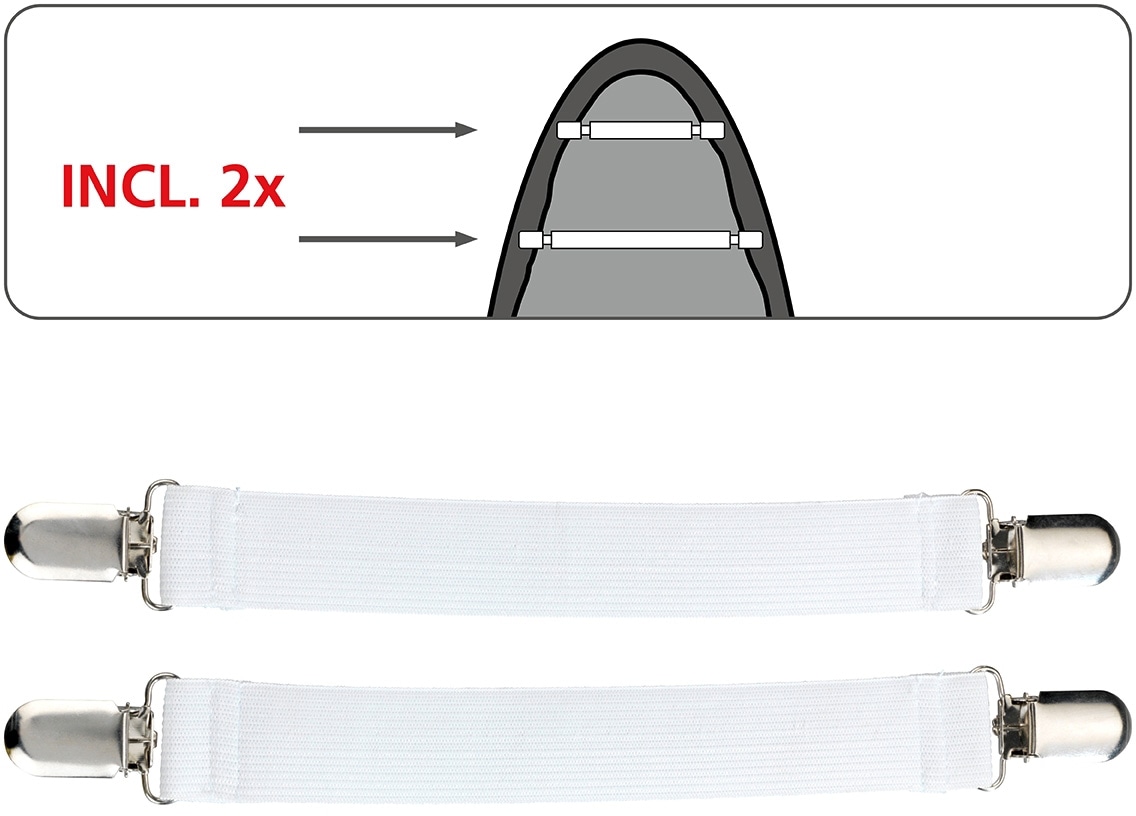 WENKO Bügelbrettbezug »Air Comfort«, 100% Baumwolle, Bügelfläche 125x40 cm,  mit Blitzbüglerzone M | BAUR