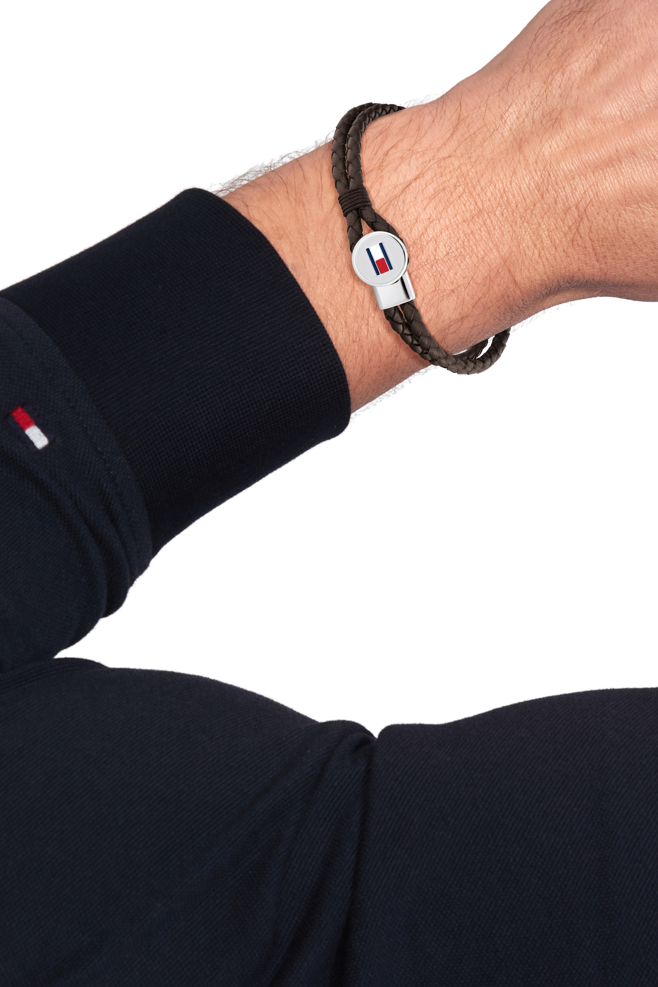 Tommy Hilfiger Armband »BRUCE LEATHER« Emaille