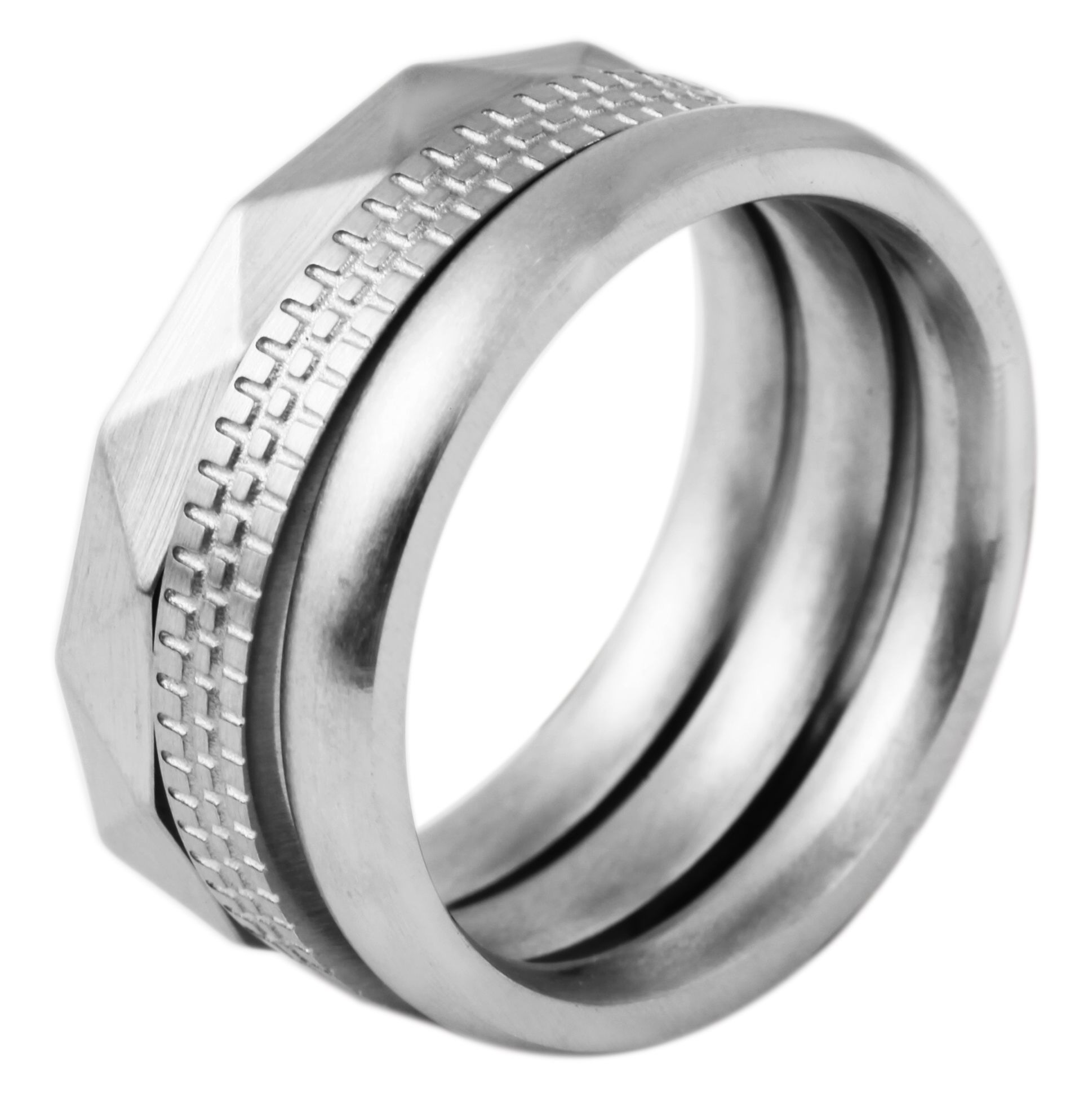 Adelia´s Fingerring »Damen Ring aus Edelstahl«