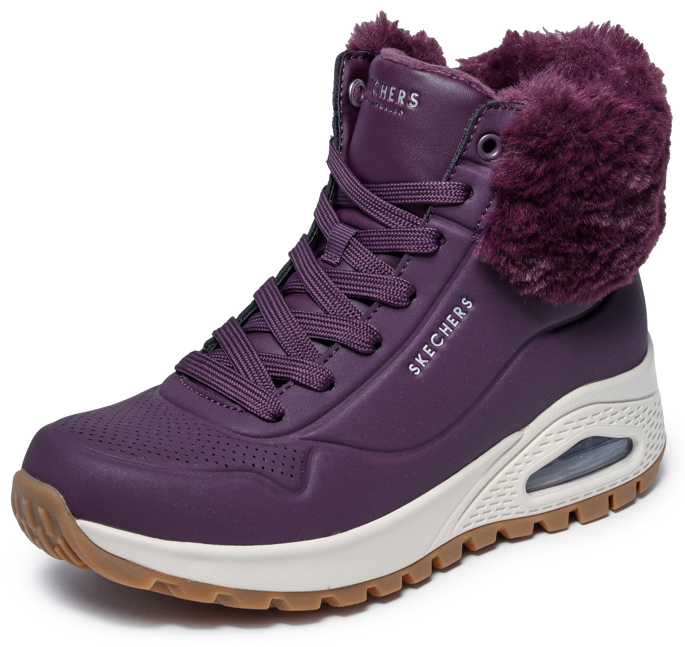 Skechers Schnürboots »UNO RUGGED - FALL AIR«, Winterboots mit Air-Cooled Memory Foam® Komfort-Innensohle