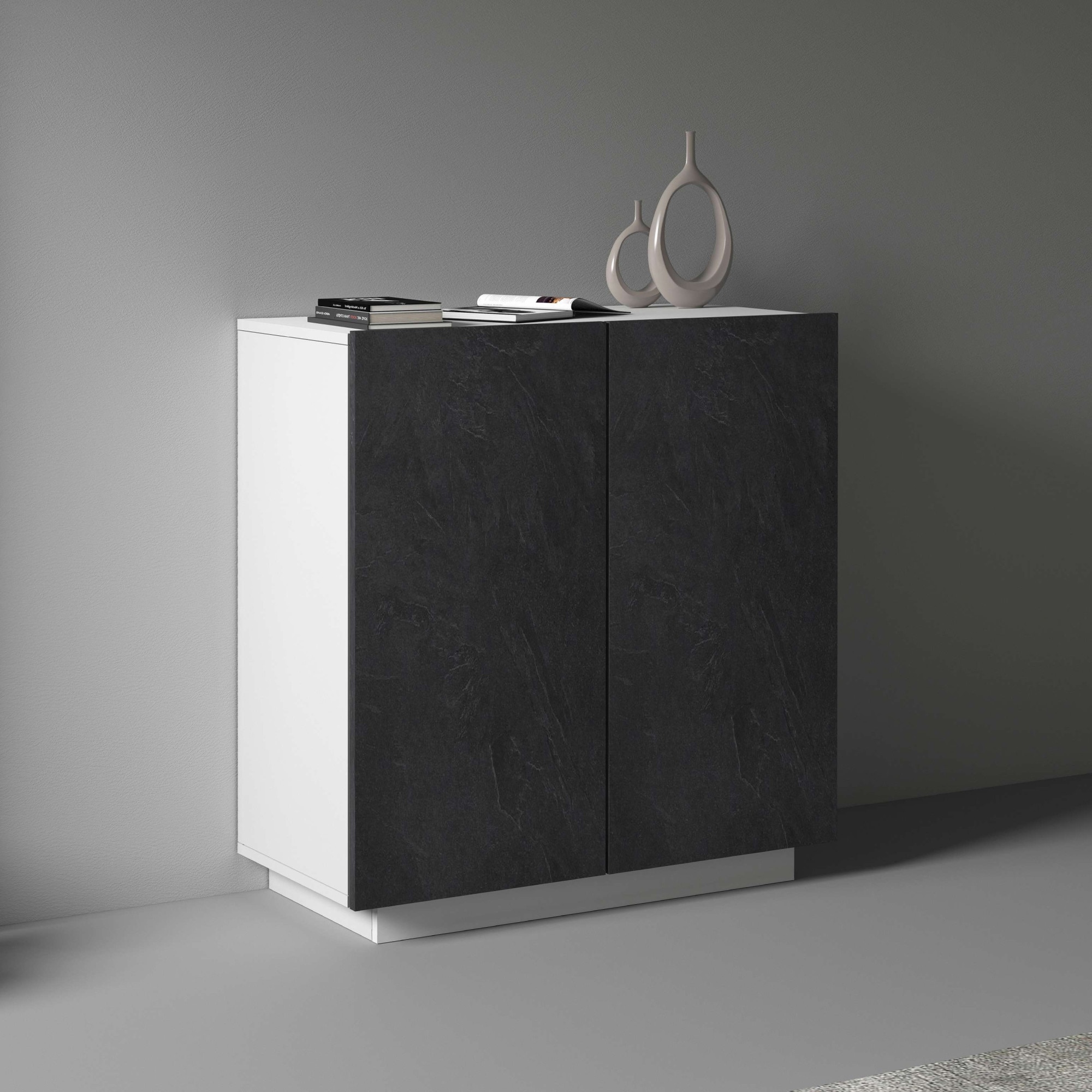 INOSIGN Aktenschrank »Coro, Mehrzweckschrank, Büroschrank mit 2 Türen«, & verstellbare Einlegeböden, Höhe 86 oder 166 cm, Made in Italy