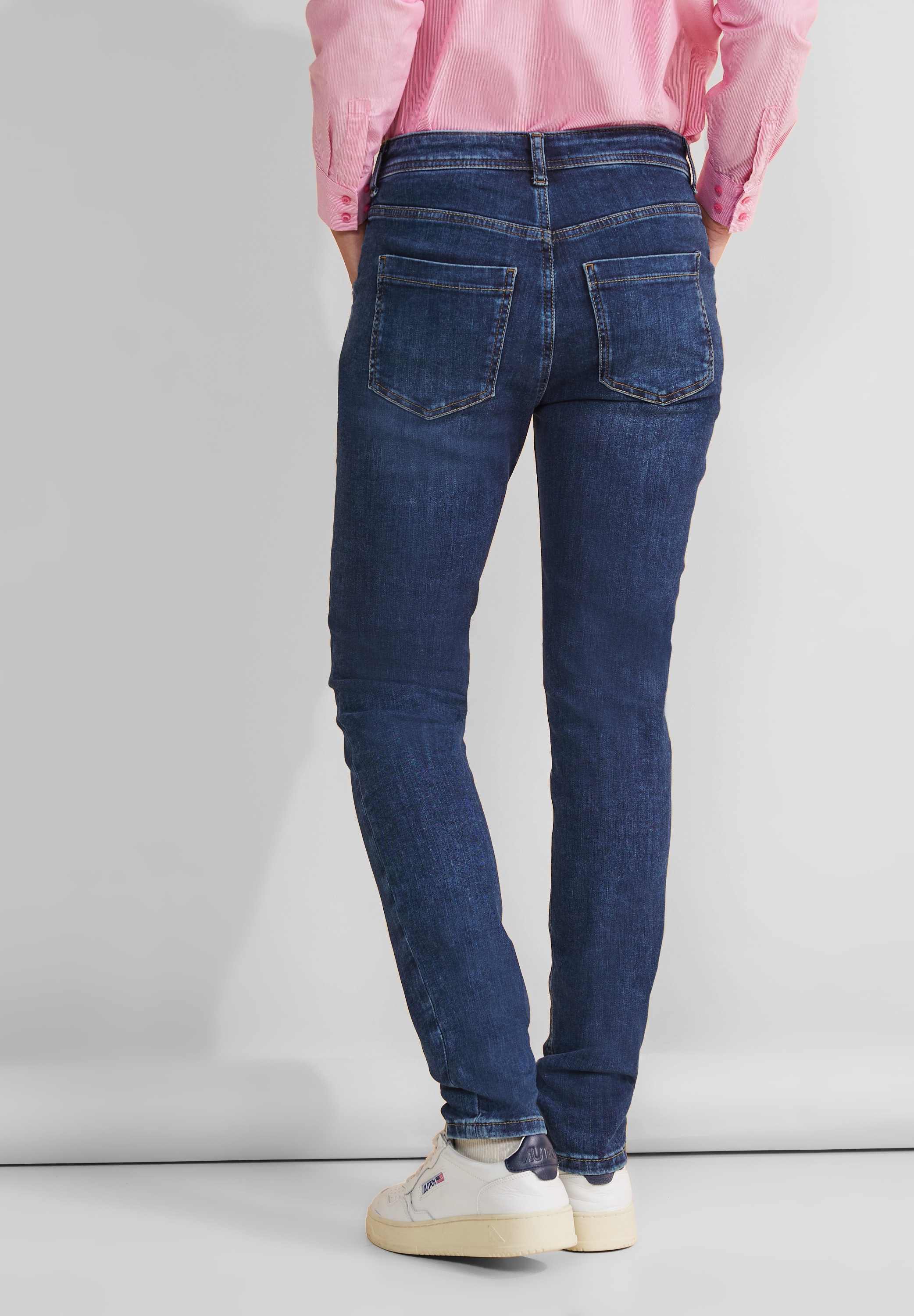 STREET ONE Gerade Jeans, High Waist