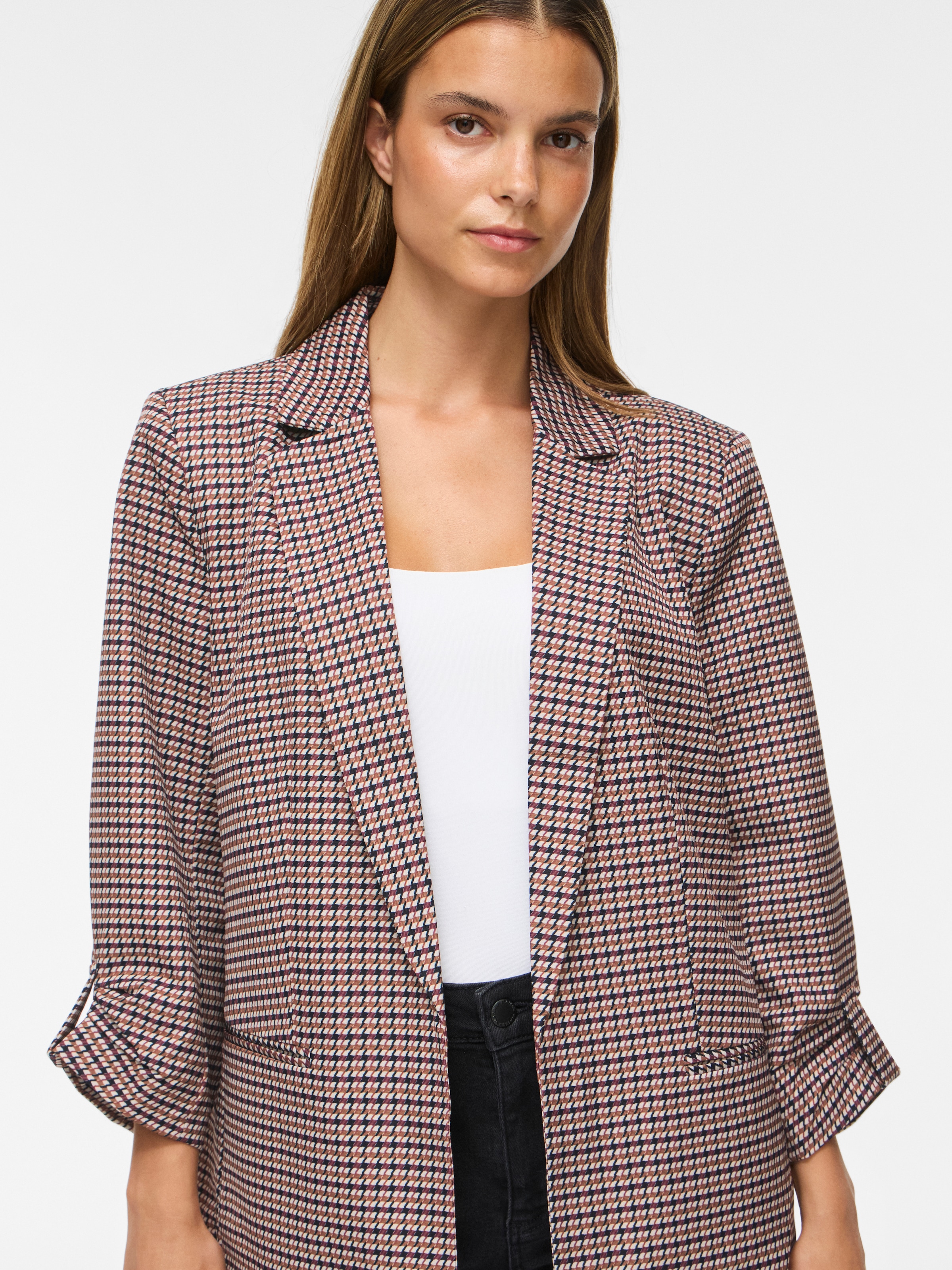 Vila Kurzblazer »VINICE 3/4 LOOSE BLAZER - NOOS« Materialmix