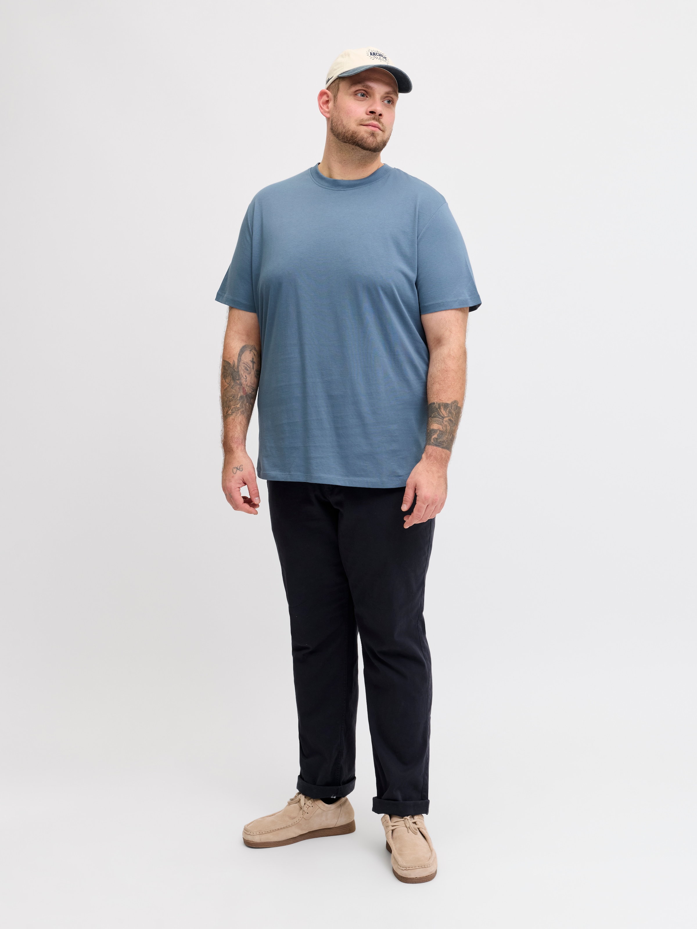 Jack & Jones PlusSize T-Shirt »JJEBRADLEY TEE SS NOOS PLS« mit Rundhalsausschnitt