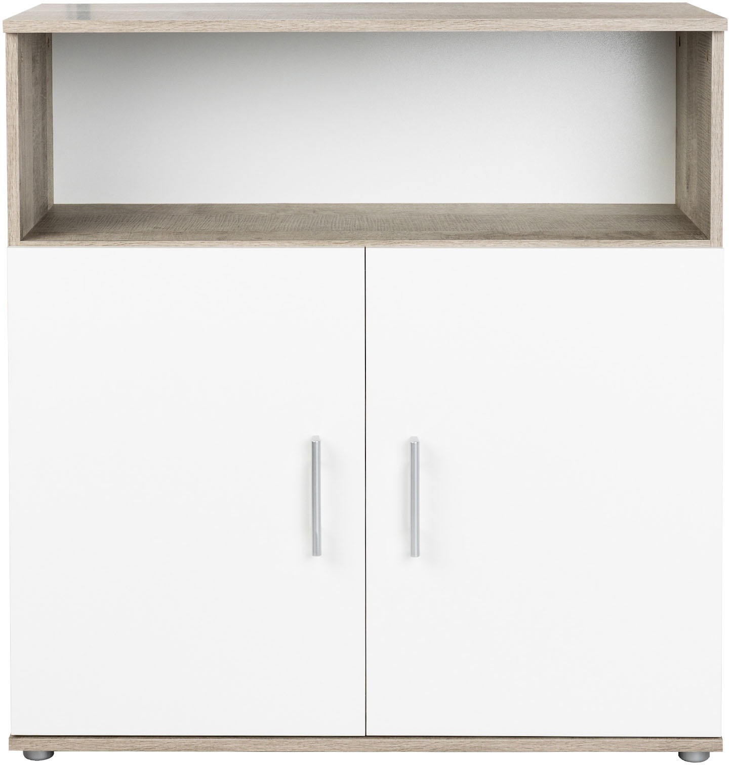 arthur berndt Babyzimmer-Komplettset »Jugendzimmer-Set »Kilian« 4-teilig«, (4 tlg.), Platinum Oak/ Weiß Nachbildung