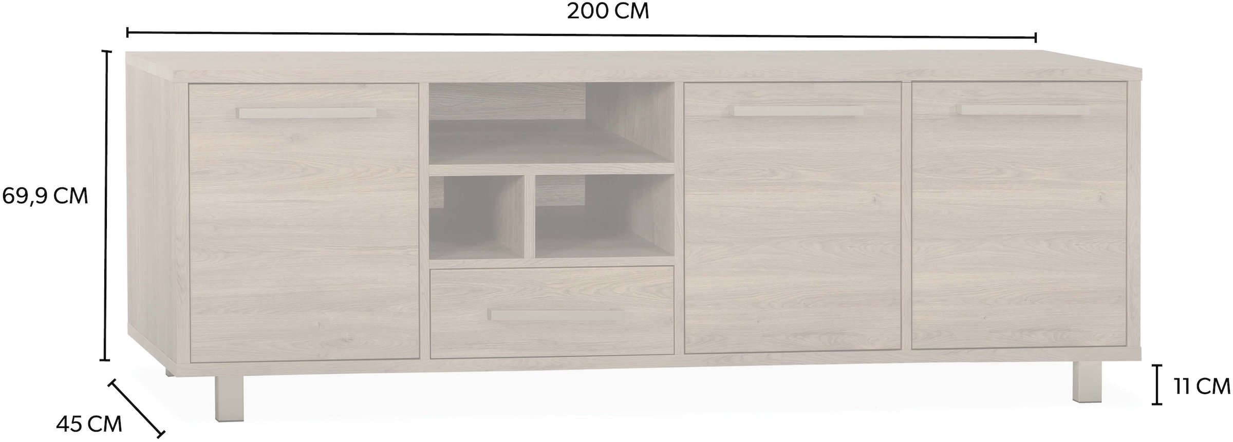 OMG Design TV-Schrank »Gauro« 1 Stk. tlg.