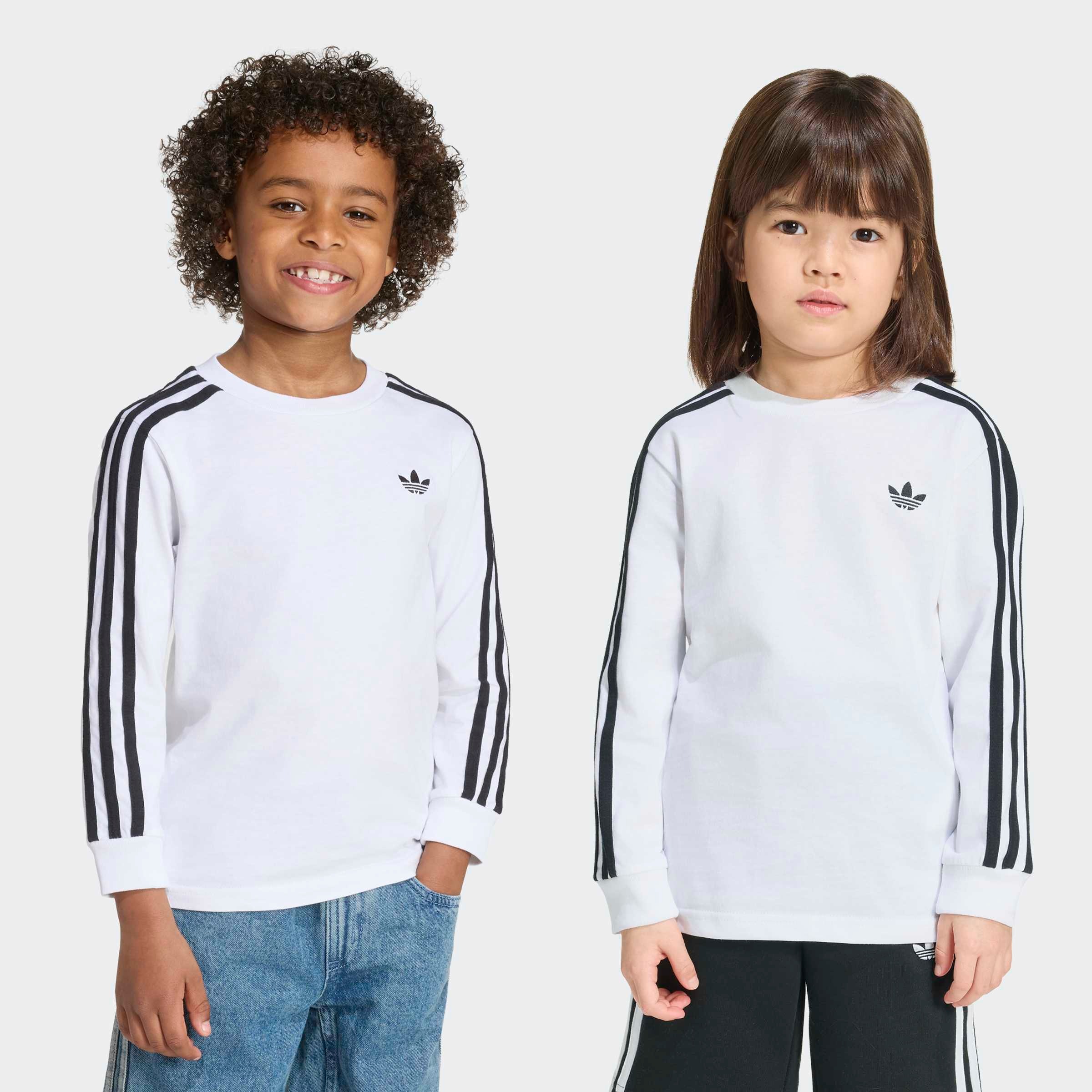 adidas Originals Langarmshirt "3 STRIPE LS" für Kinder, sportlicher Stil, ohne Verschluss, aus Baumwolle