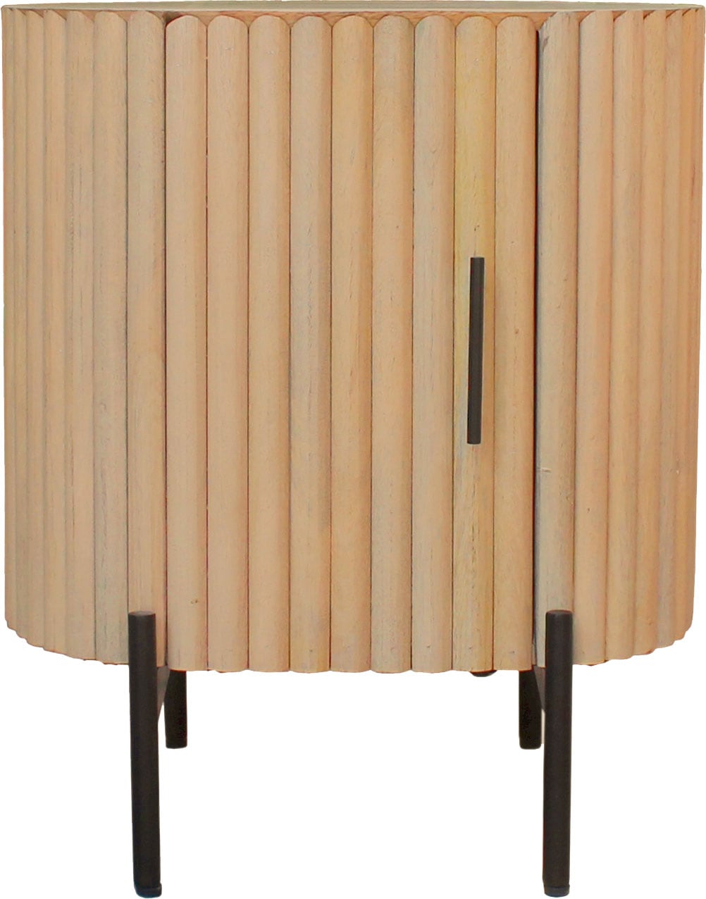 SIT Nachtkommode, (1 St.), Lamellen-Design im Retro Stil