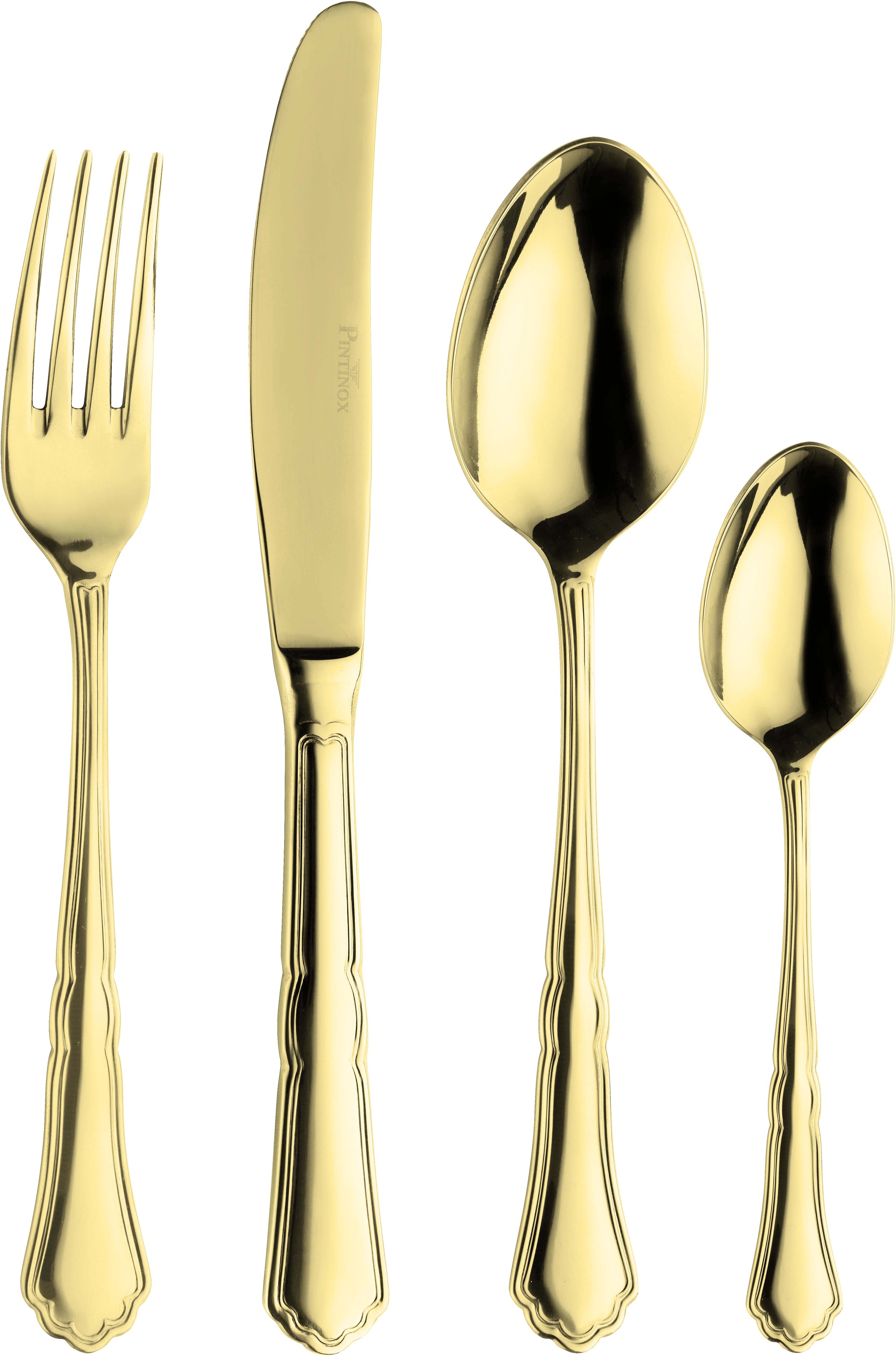 PINTINOX Besteck-Set "Settecento Treasure Gold" Optik Gold PVD Beschichtung günstig online kaufen