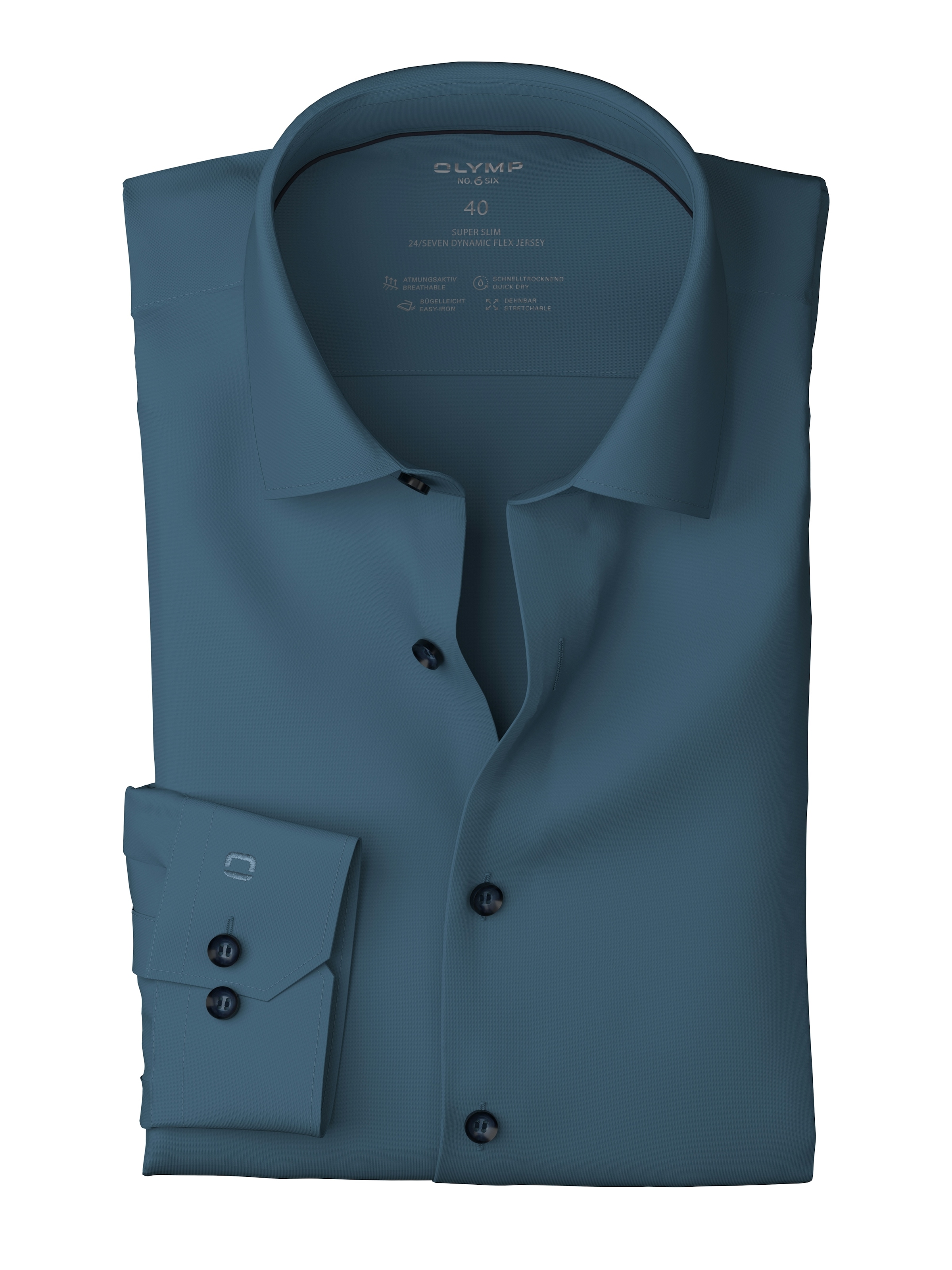 OLYMP Businesshemd »No. Six 24/Seven super slim«, in bequemer Jersey-Qualität