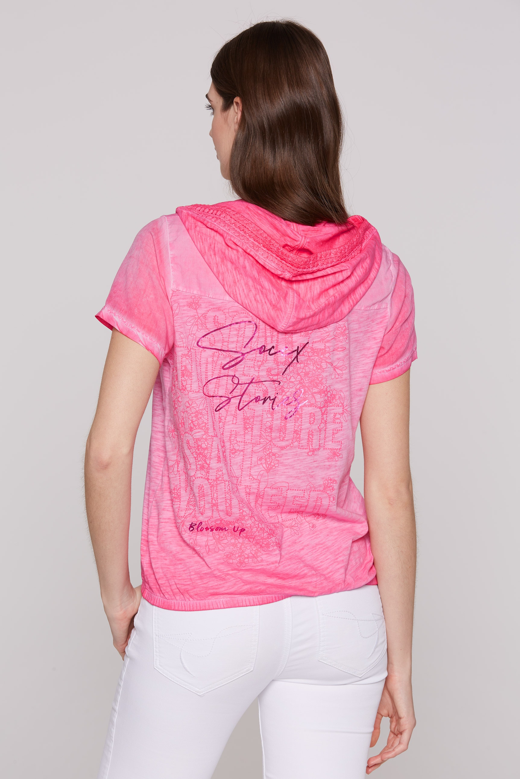 SOCCX Kapuzenshirt, mit Gummizug im Saum