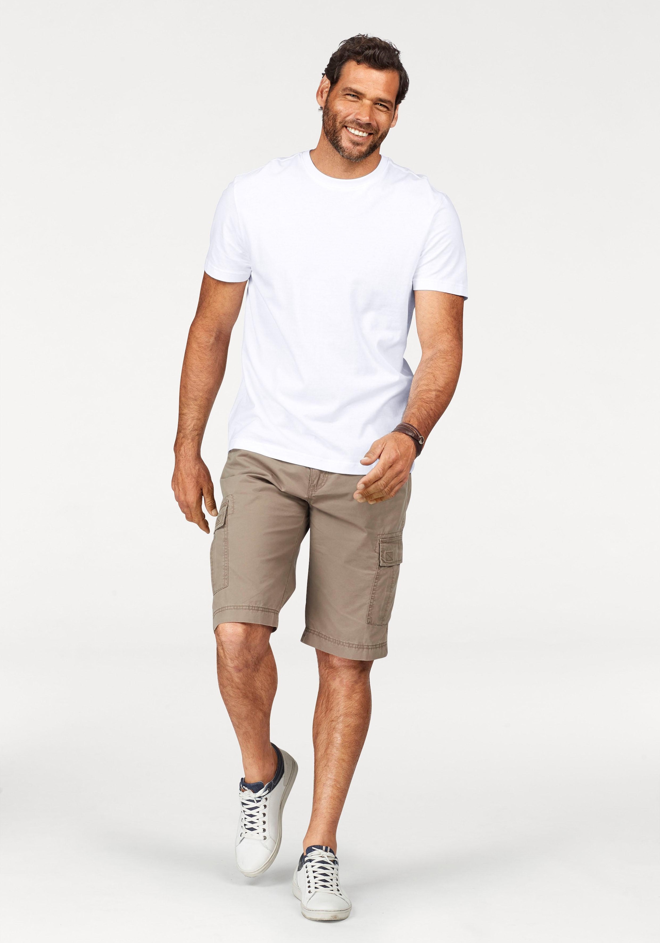 Man's World T-Shirt, (3er-Pack), Kurzarm, normale Passform, aus Baumwolle, im 3er-Pack
