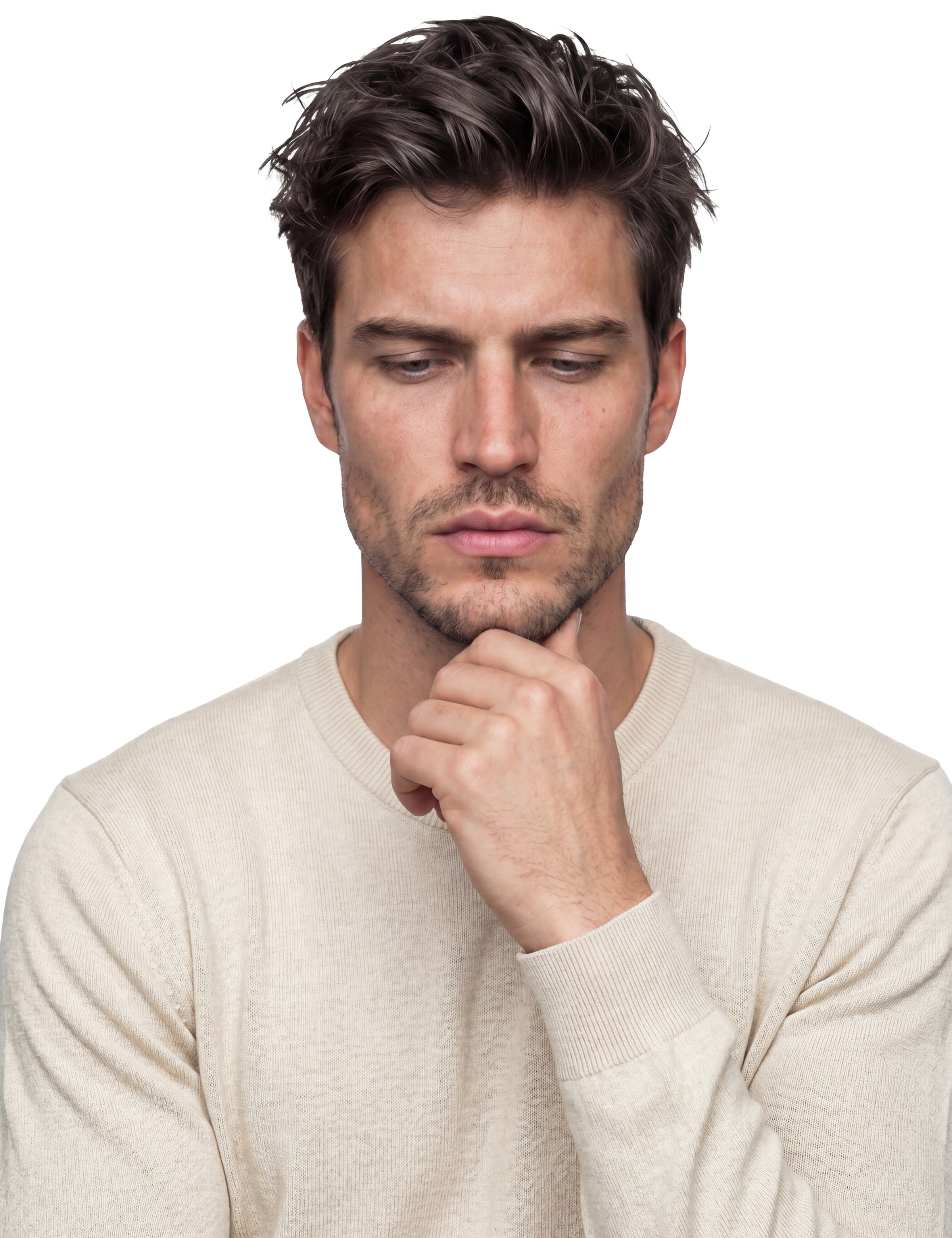 Guess Strickpullover »MARCOS« Rundhals, Feinstrick mit Woll- und Seiden-Anteil, Regular Fit